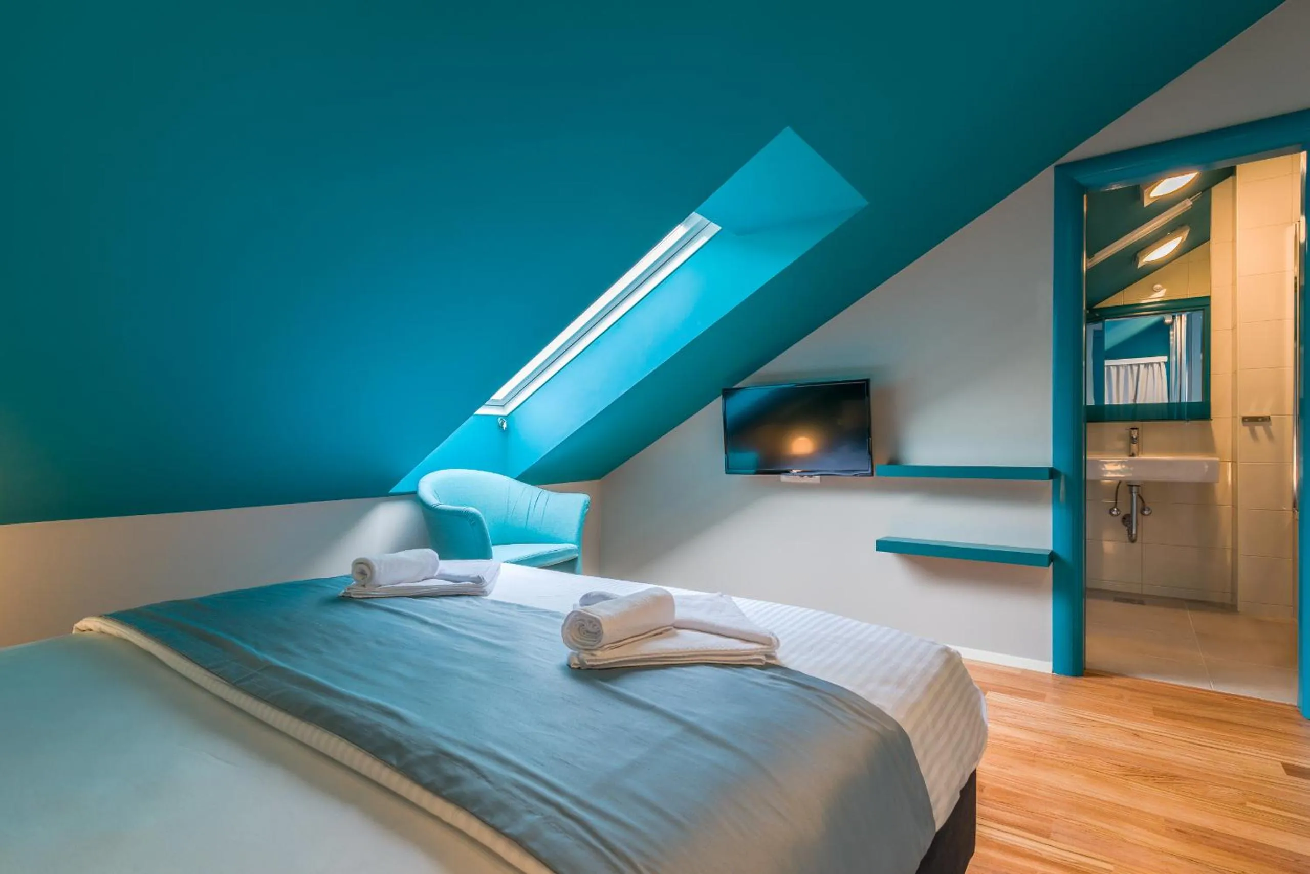 Bedroom, Bed in Apartments Villa Azzurra Bol