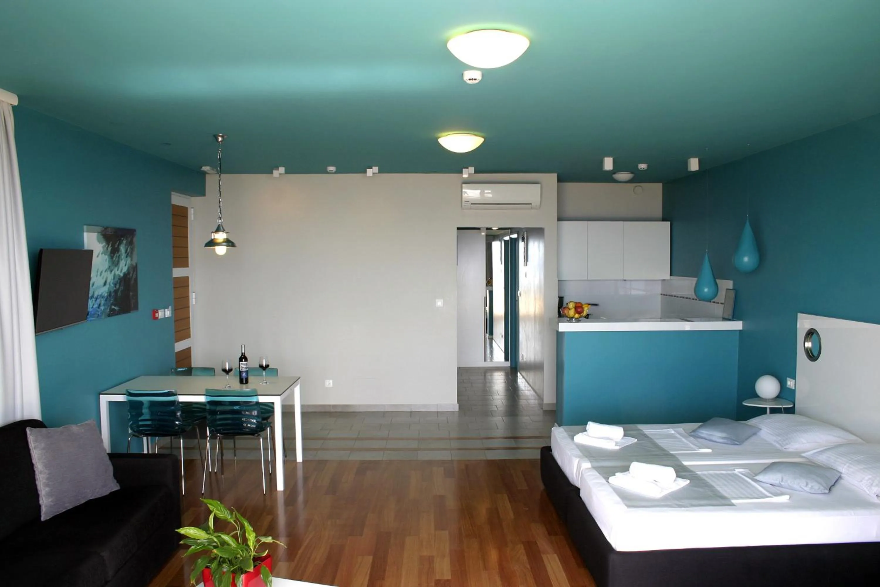Kitchen or kitchenette in Apartments Villa Azzurra Bol