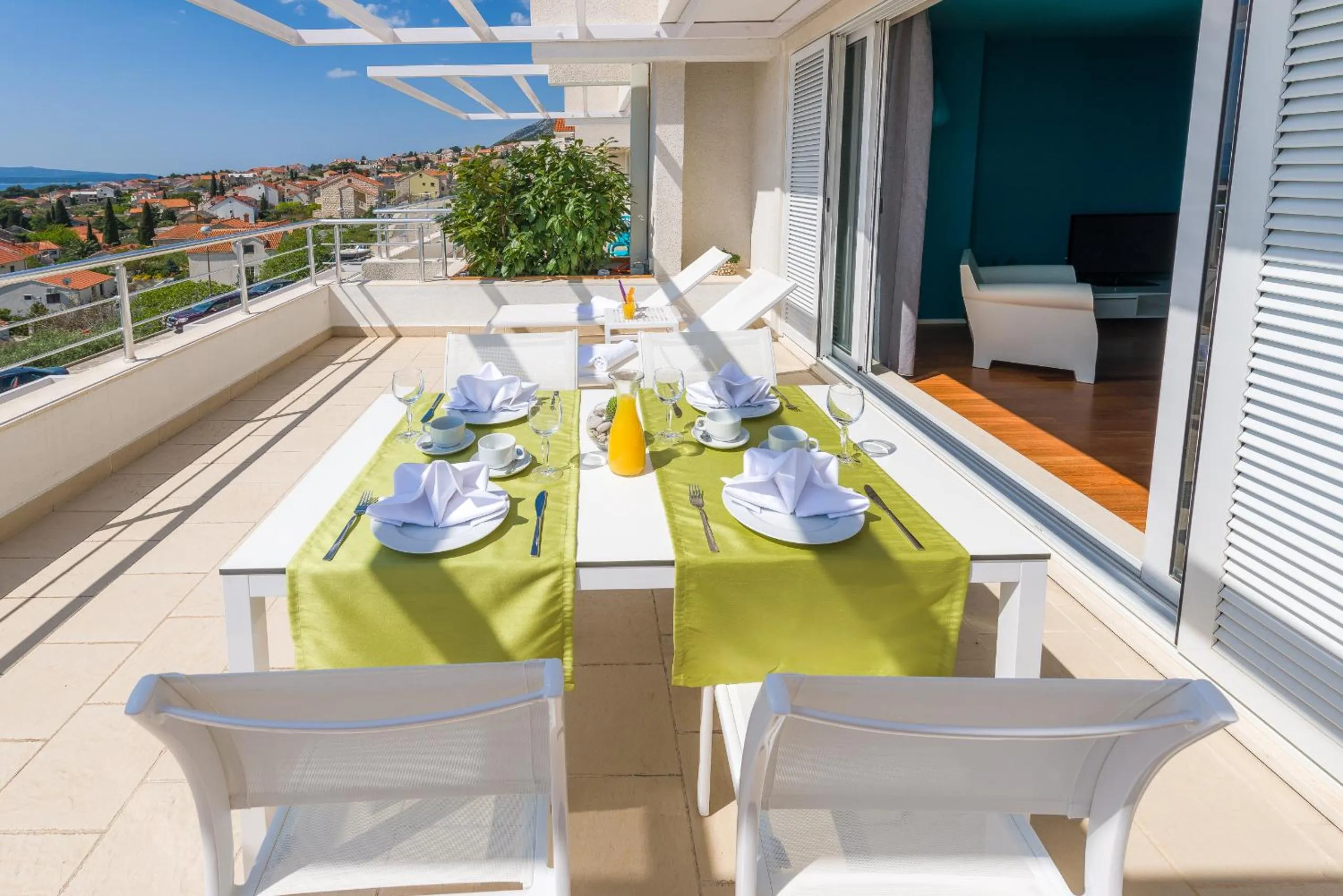 Balcony/Terrace in Apartments Villa Azzurra Bol