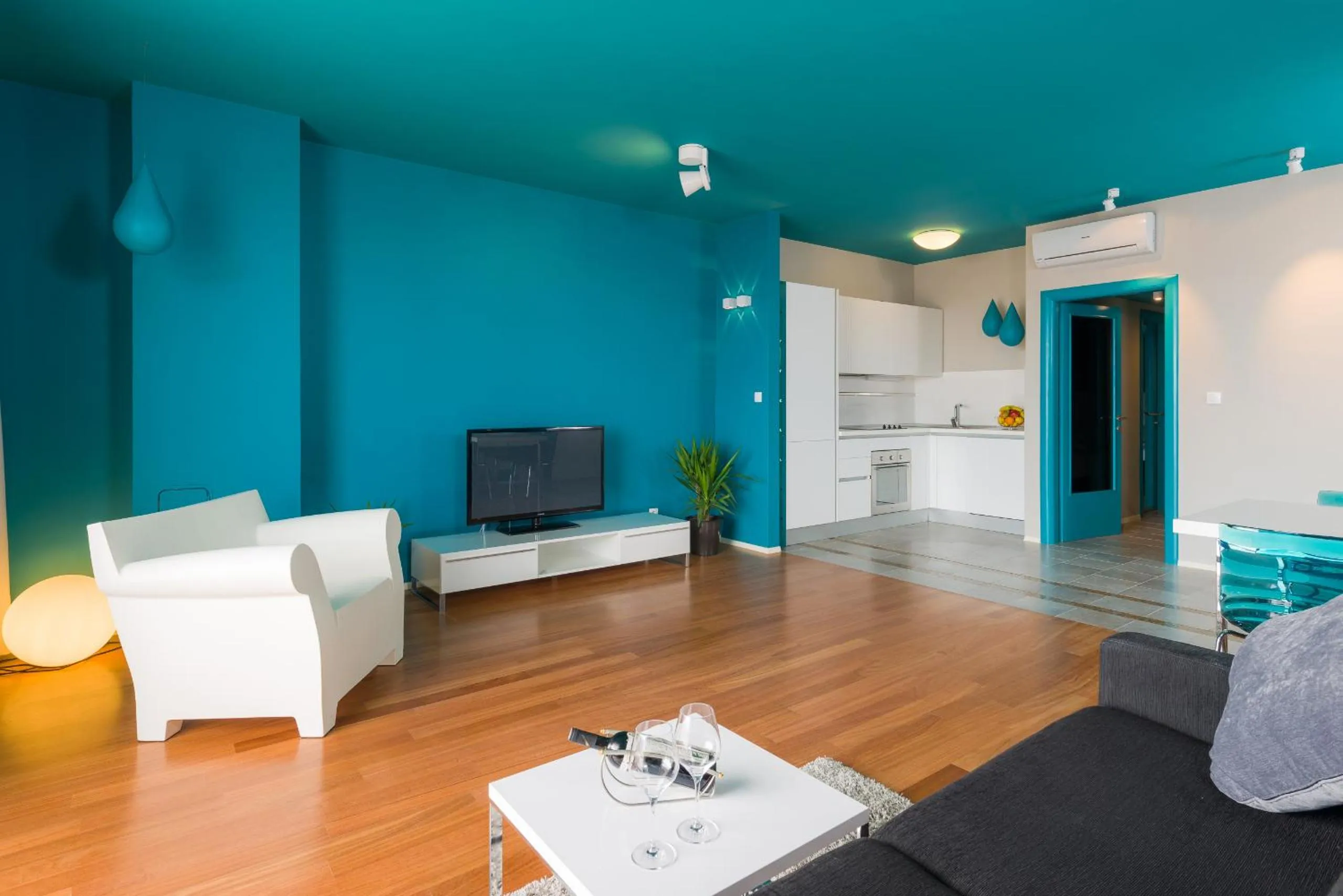 Kitchen or kitchenette in Apartments Villa Azzurra Bol