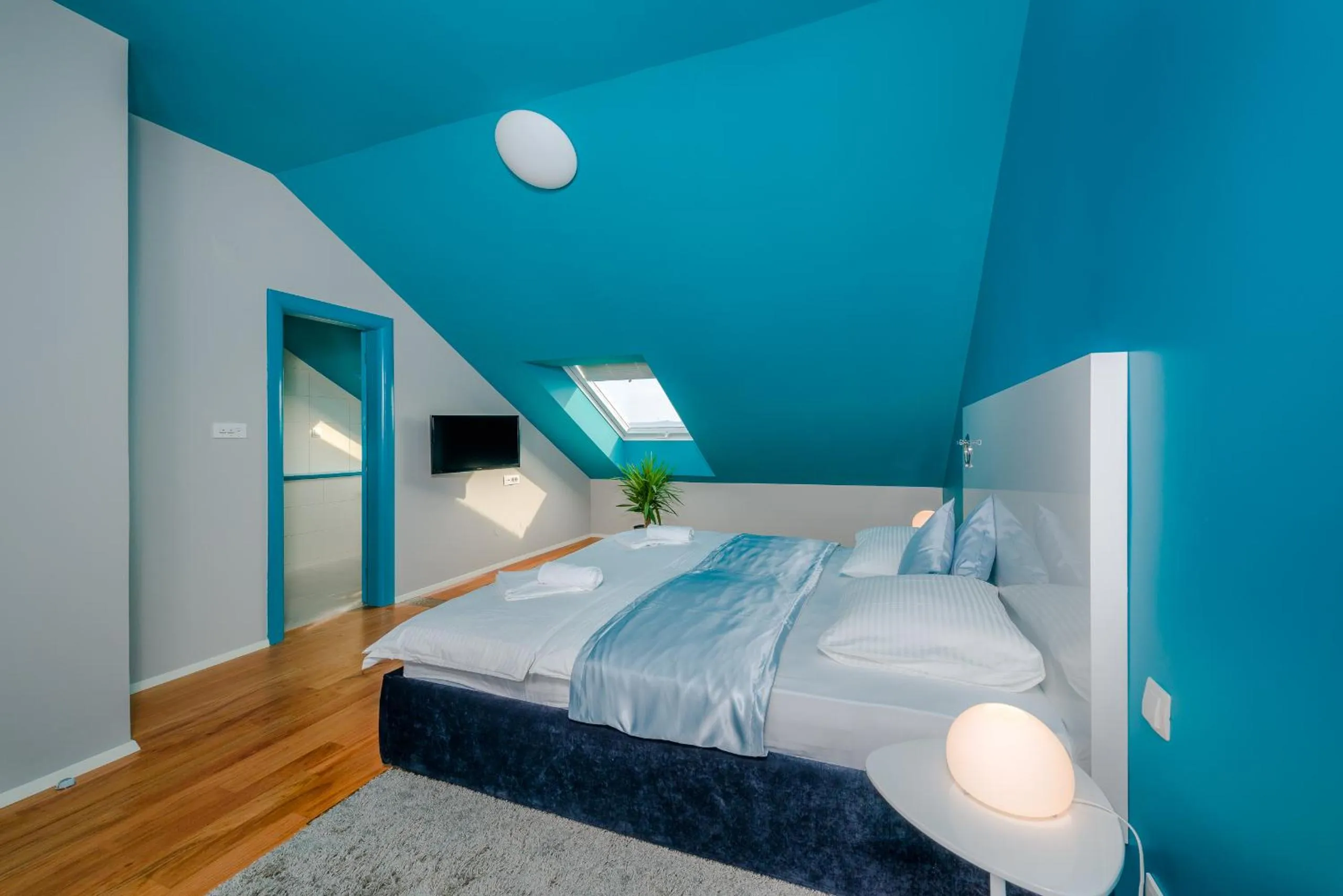 Bedroom, Bed in Apartments Villa Azzurra Bol