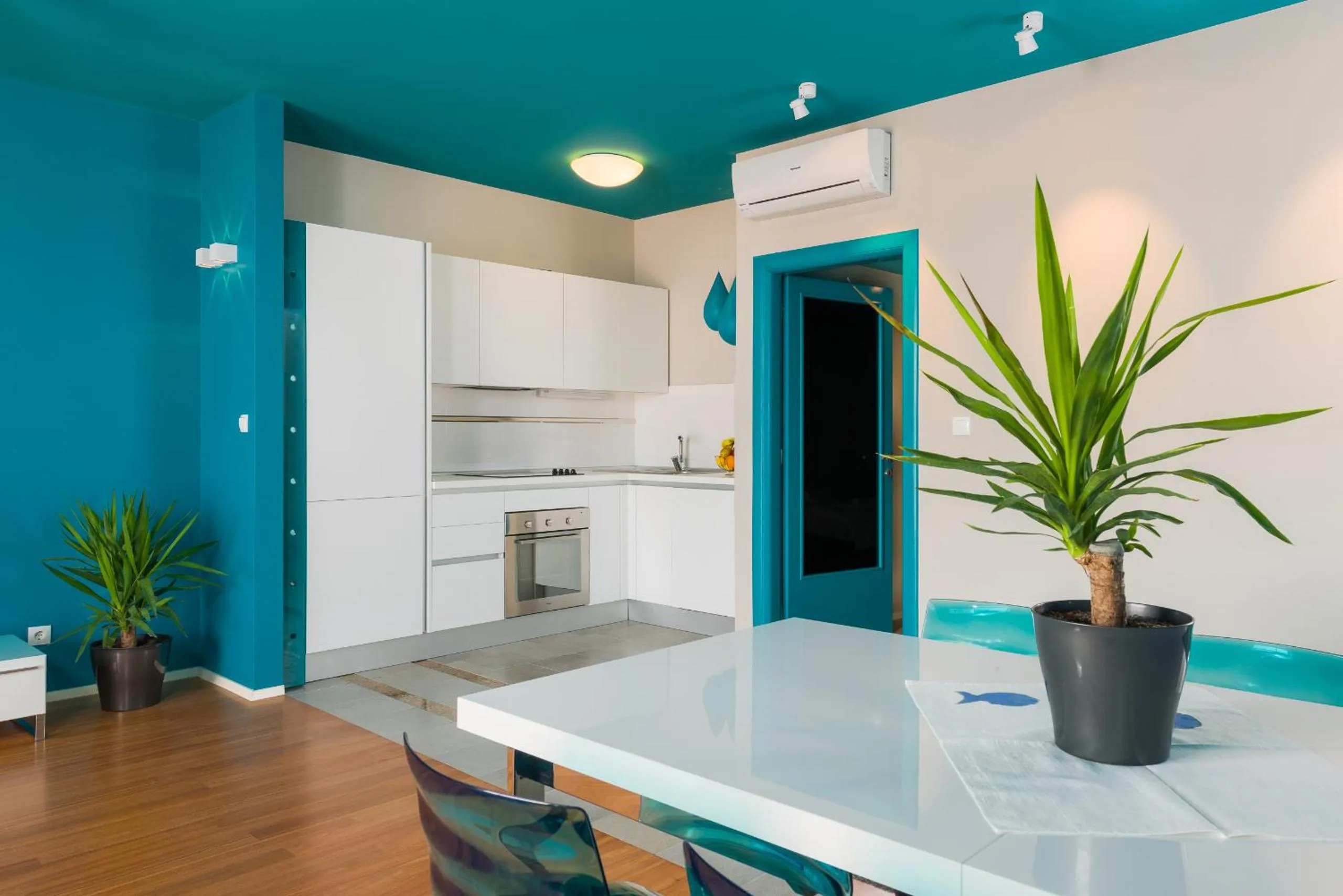 Kitchen or kitchenette in Apartments Villa Azzurra Bol