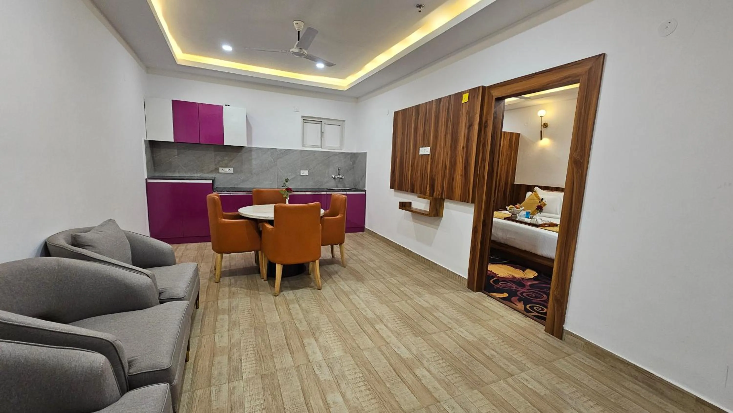 Dining area in The Royal Bihar