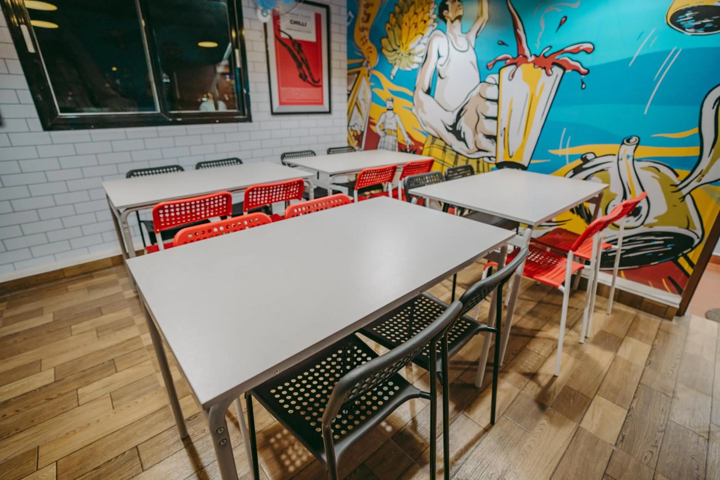 Dining area in Saavees Residency