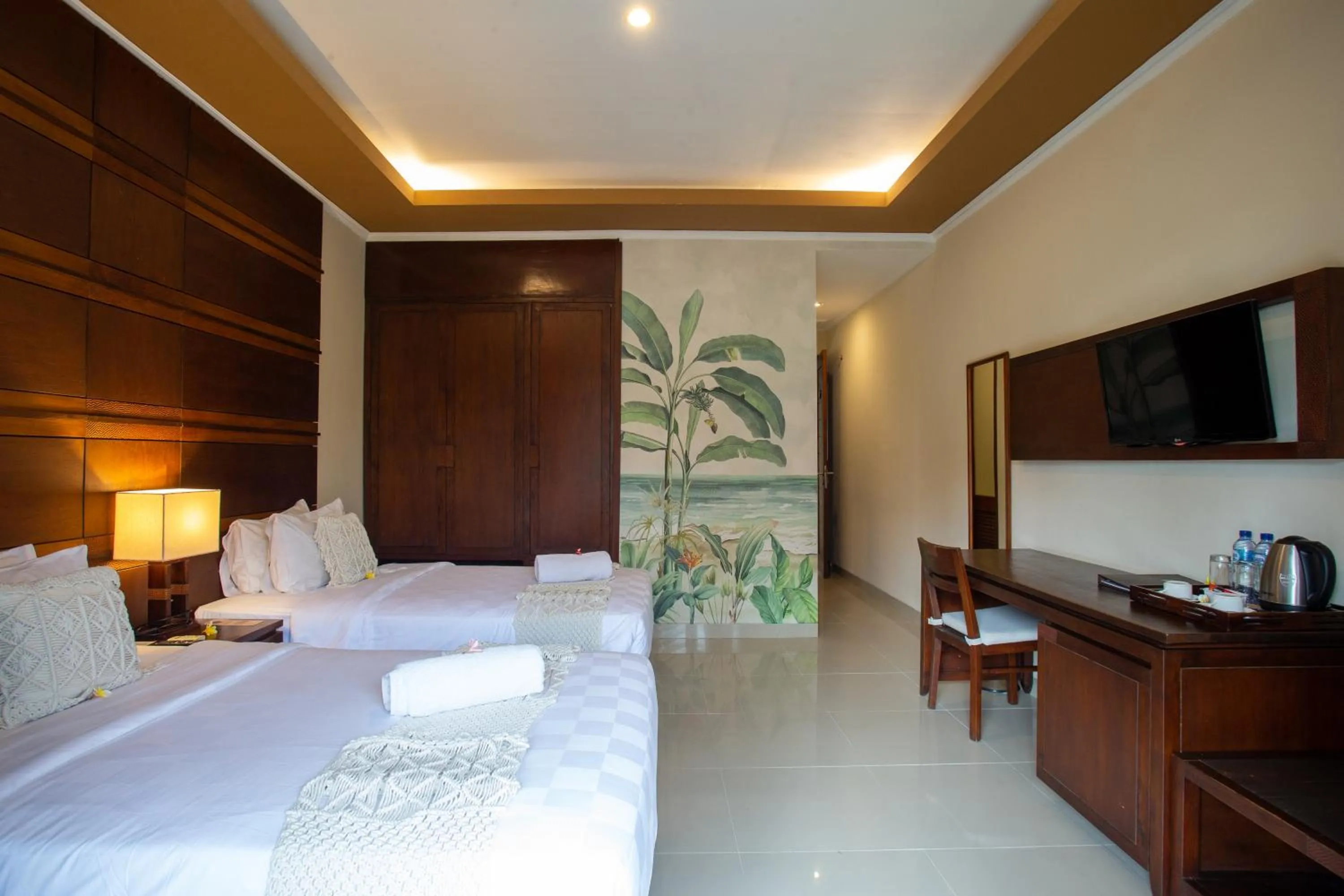 Bed in Awatara Boutique Resort Ubud