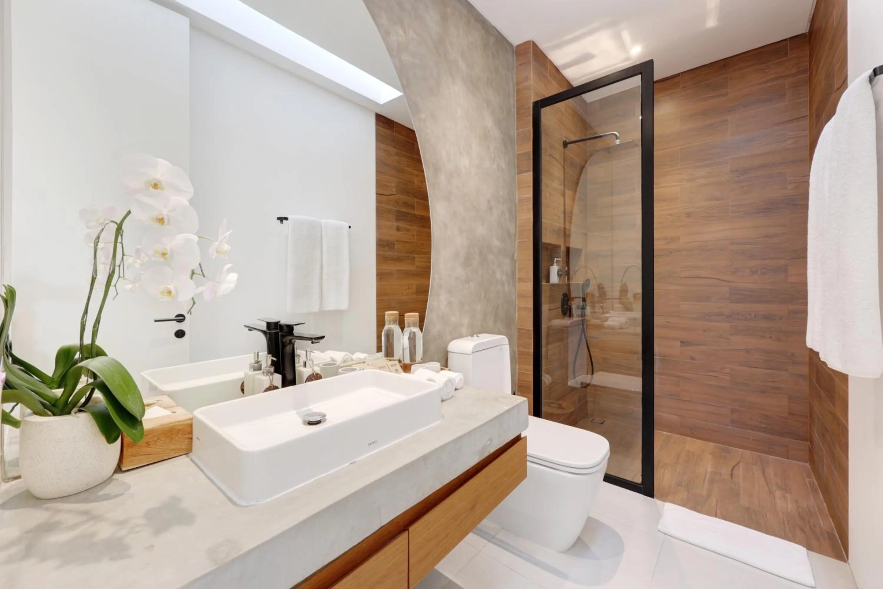 Shower in Garden Villa Pererenan by BREIG