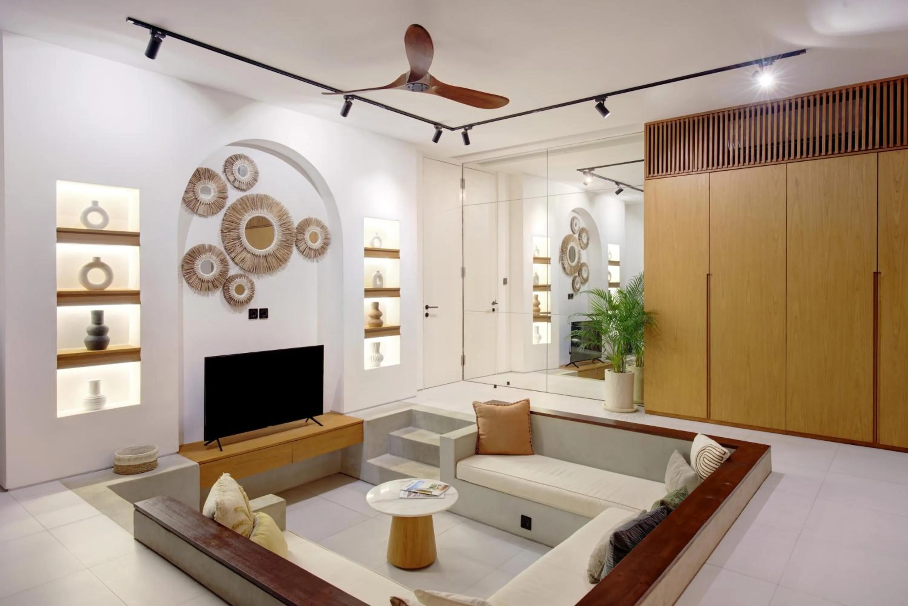 Living room in Garden Villa Pererenan by BREIG