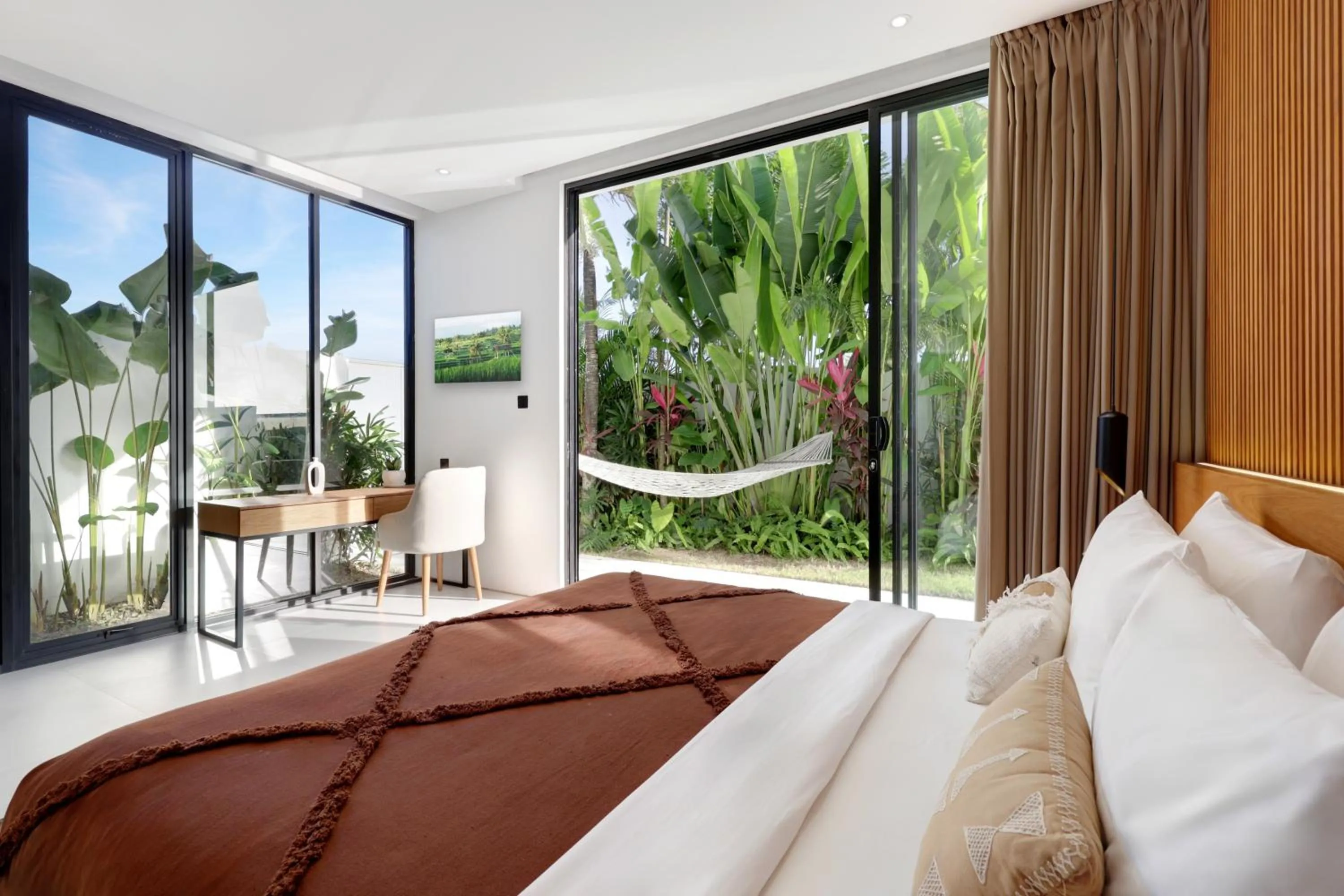 Bed in Garden Villa Pererenan by BREIG