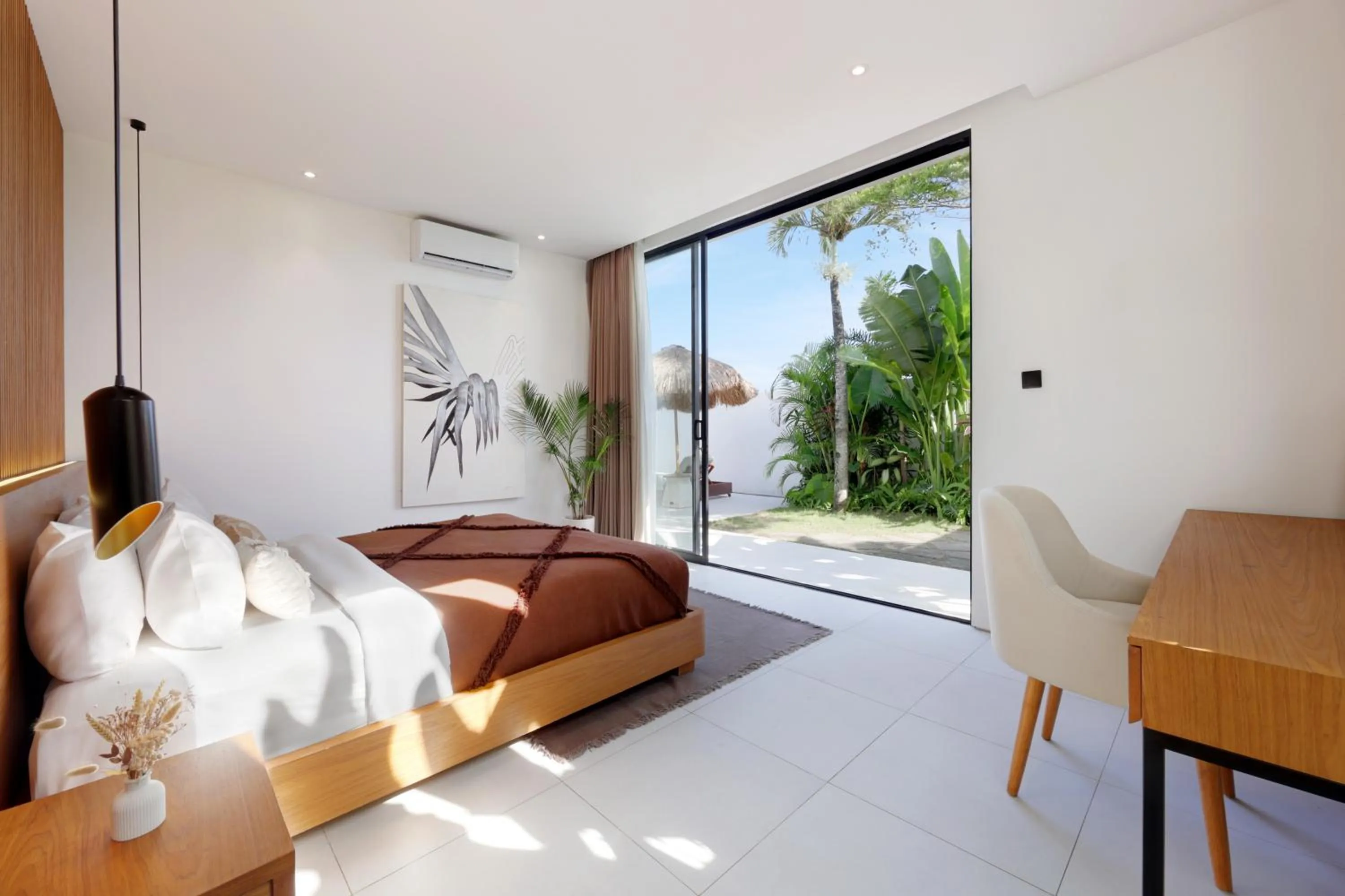 Bed in Garden Villa Pererenan by BREIG