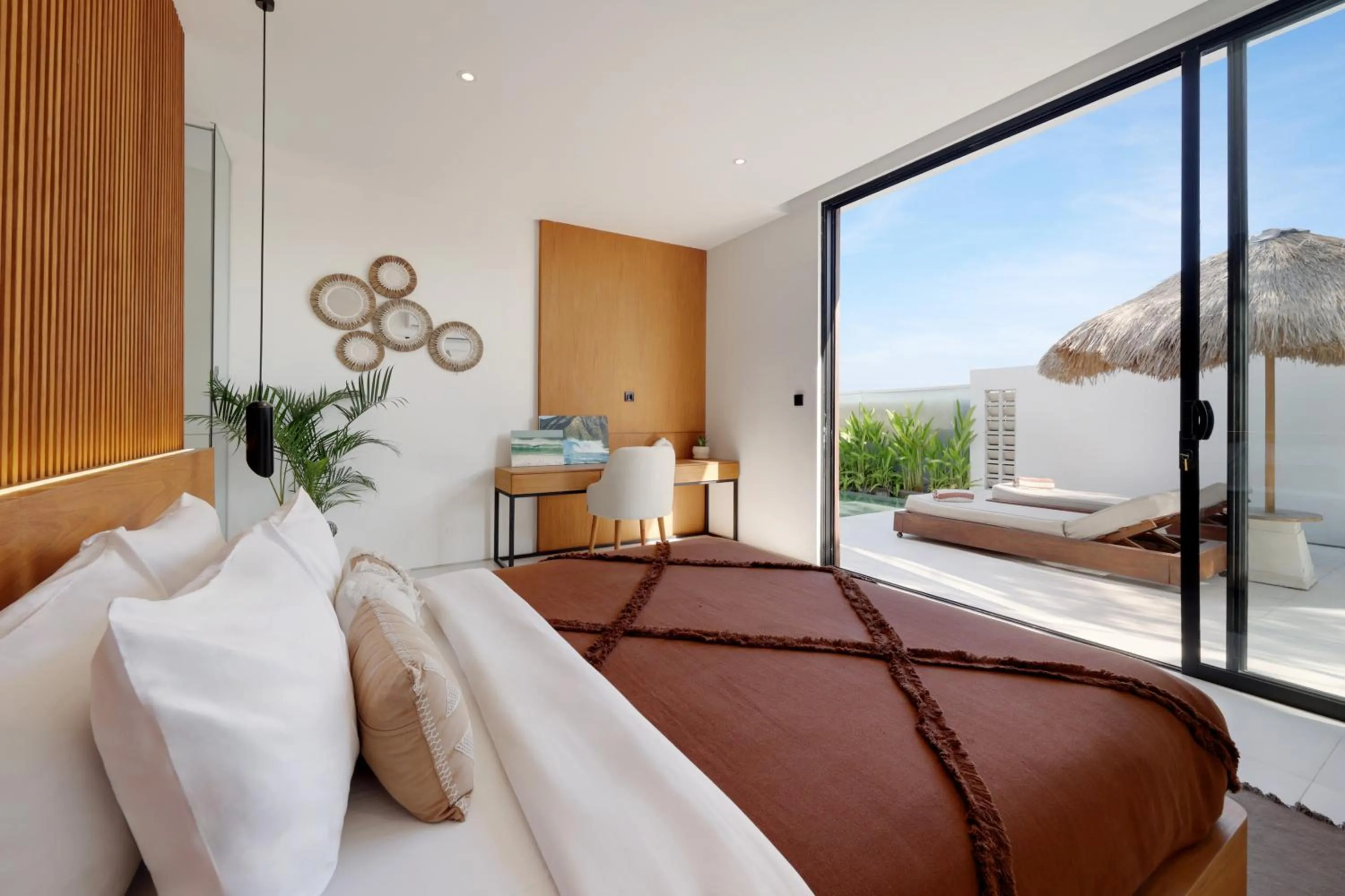 Bed in Garden Villa Pererenan by BREIG