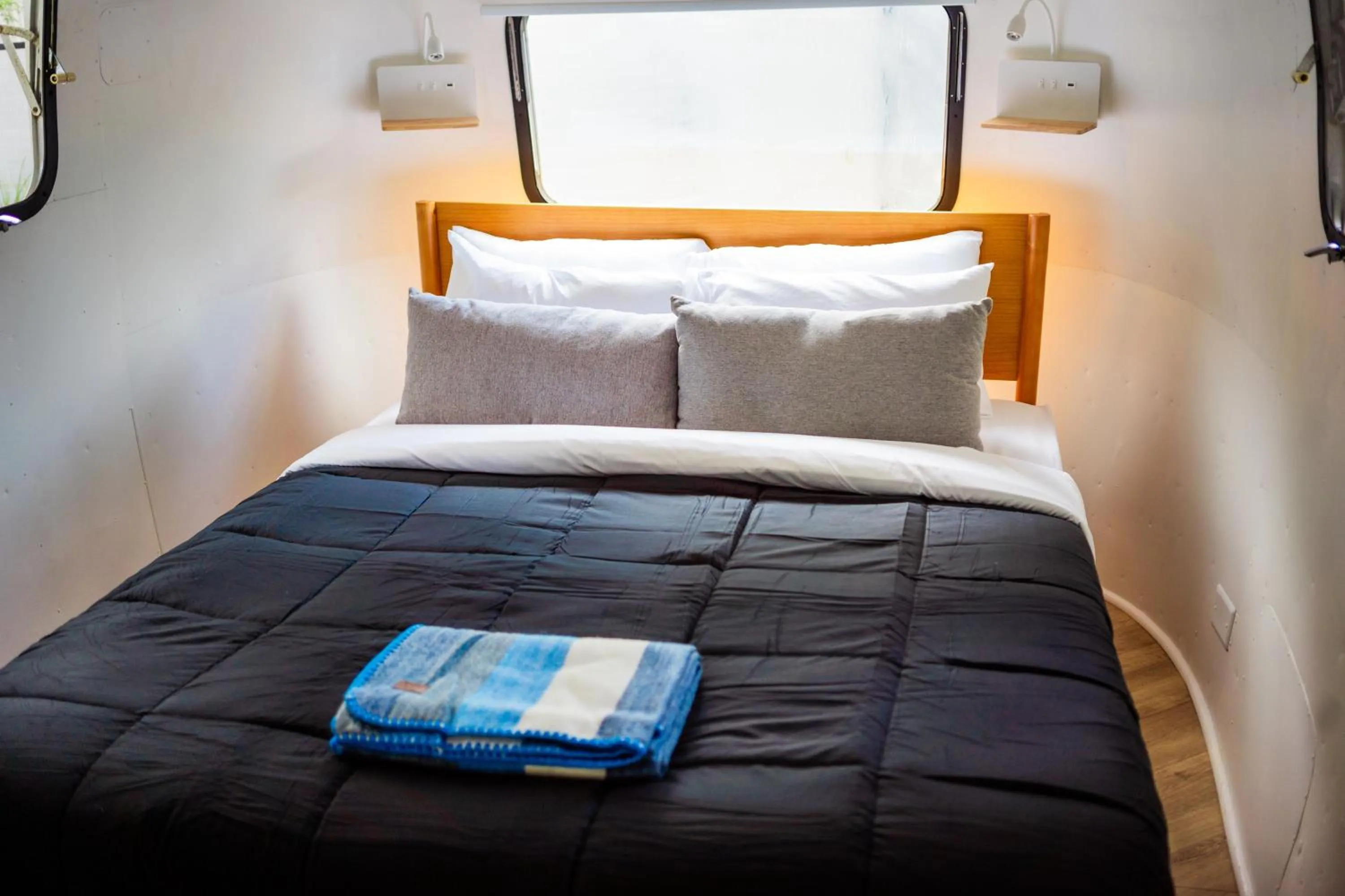 Bed in Corduroy Lodge