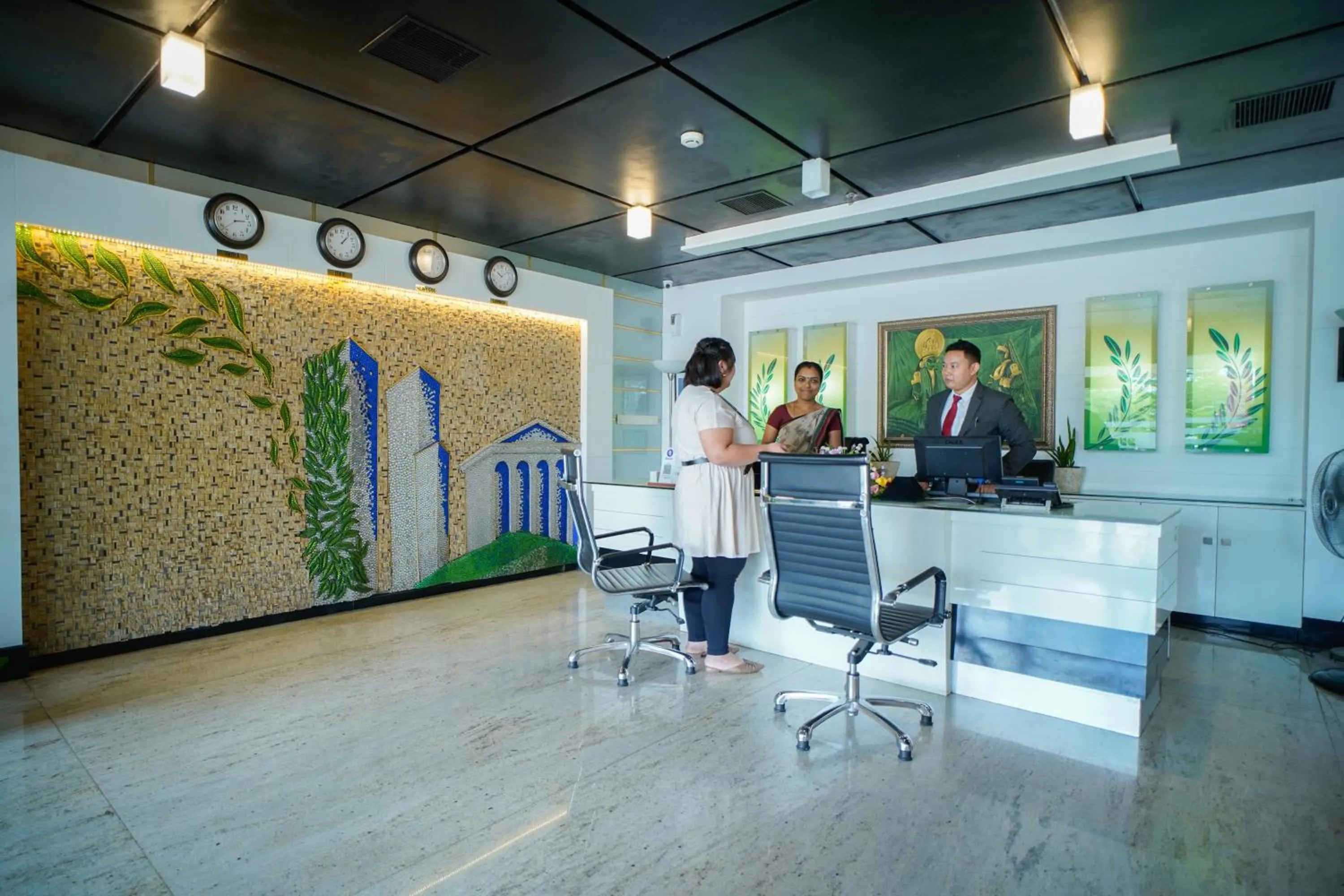 Lobby or reception in Hotel Olive Eva