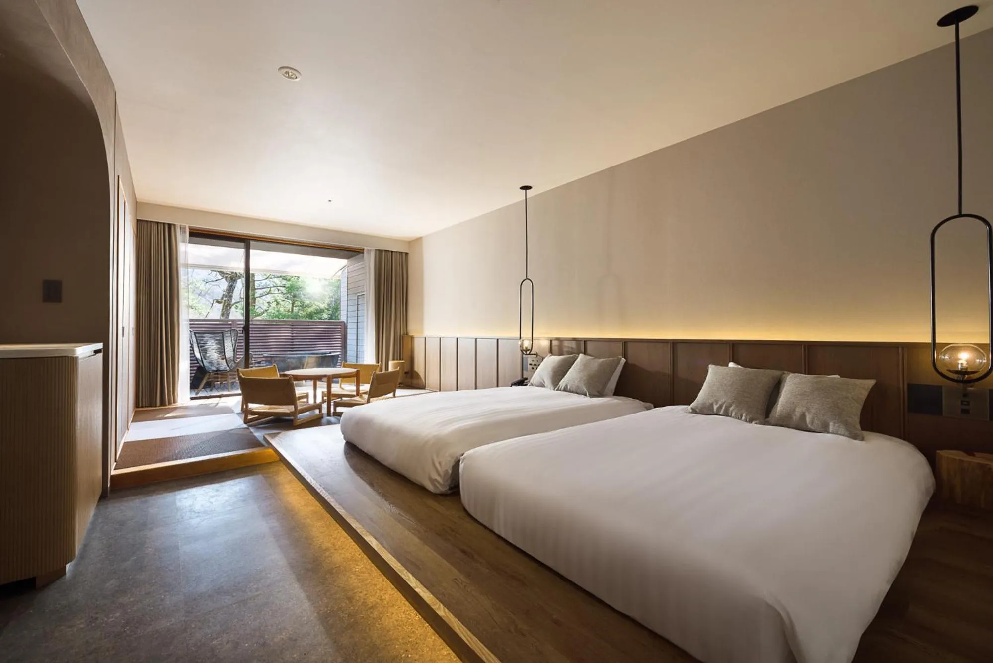 Photo of the whole room, Bed in nol hakone myojindai