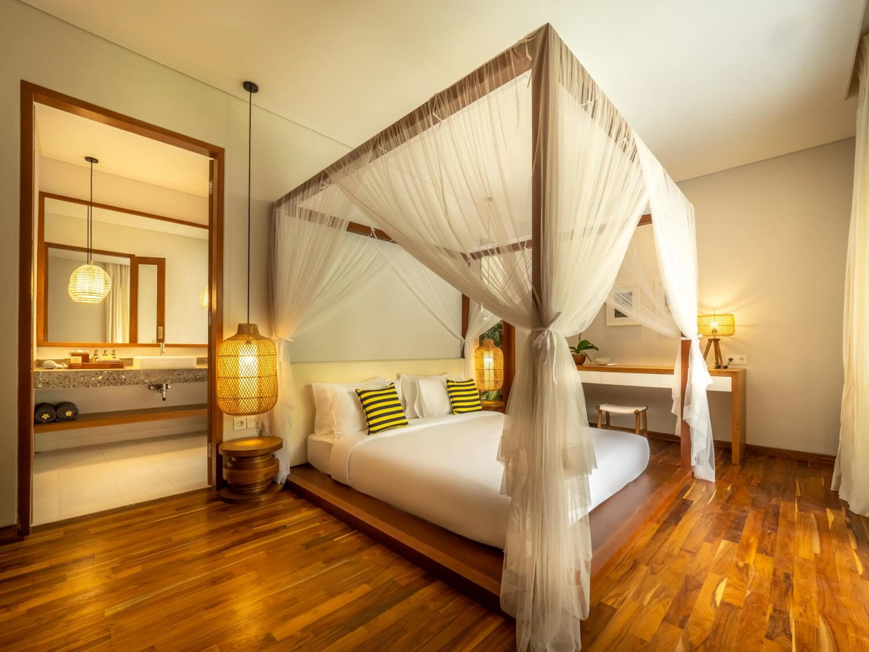 Bed in Bumbak Park Villas By Nakula