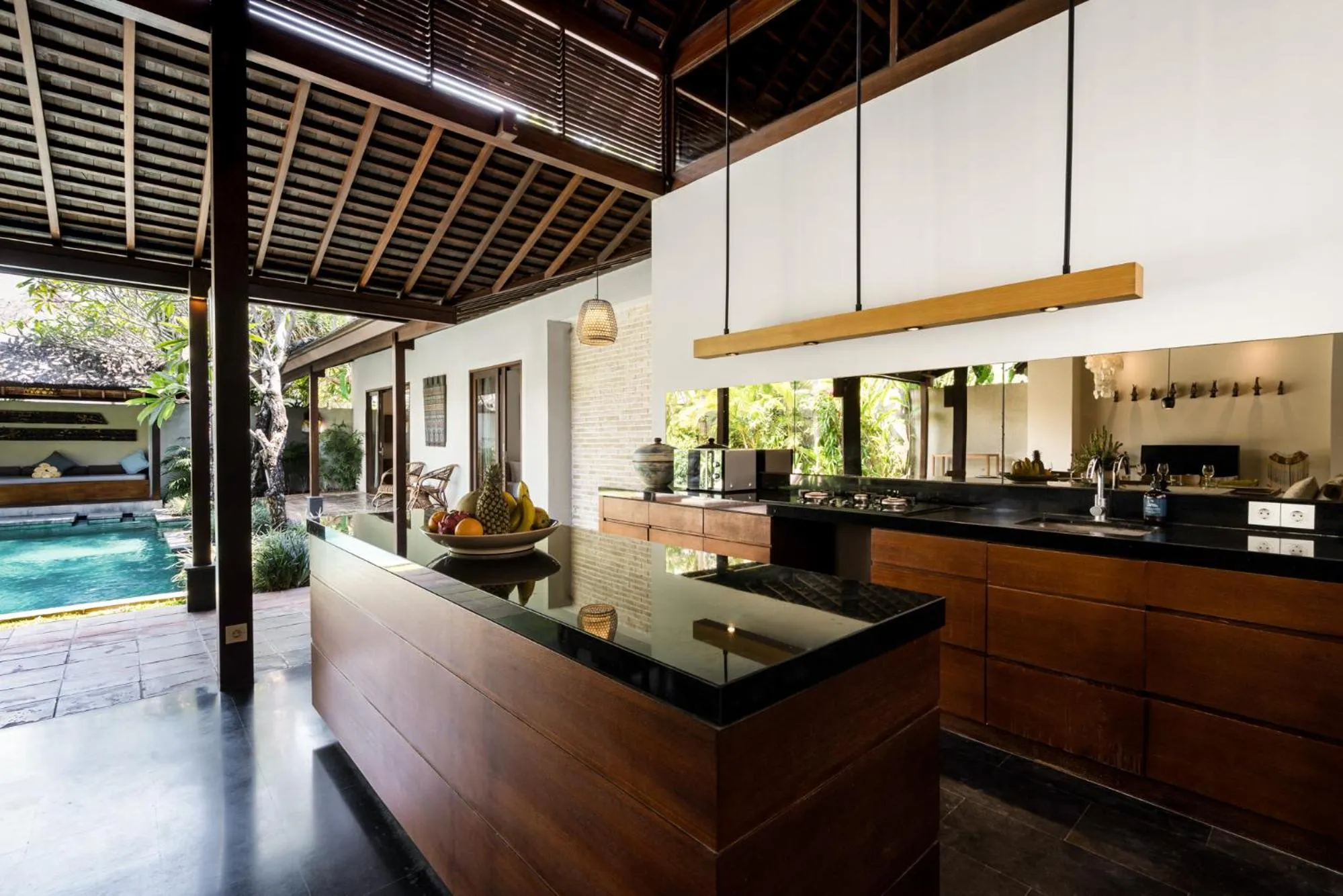 kitchen in Bumbak Park Villas By Nakula