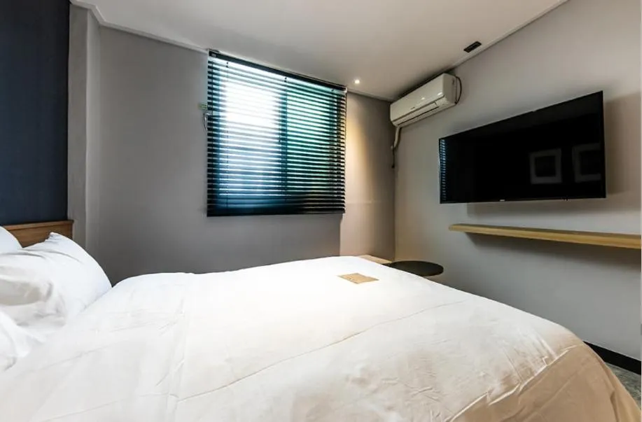 Bed in Hotel No. 25 Gyeongju bus terminal