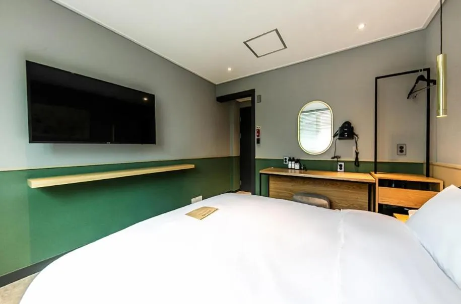 Bed in Hotel No. 25 Gyeongju bus terminal