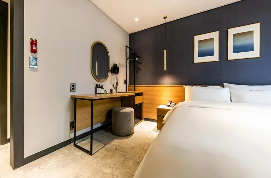 Bed in Hotel No. 25 Gyeongju bus terminal