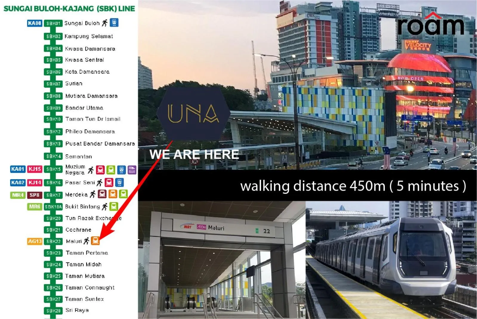 Location in UNA Residences, Sunway KL
