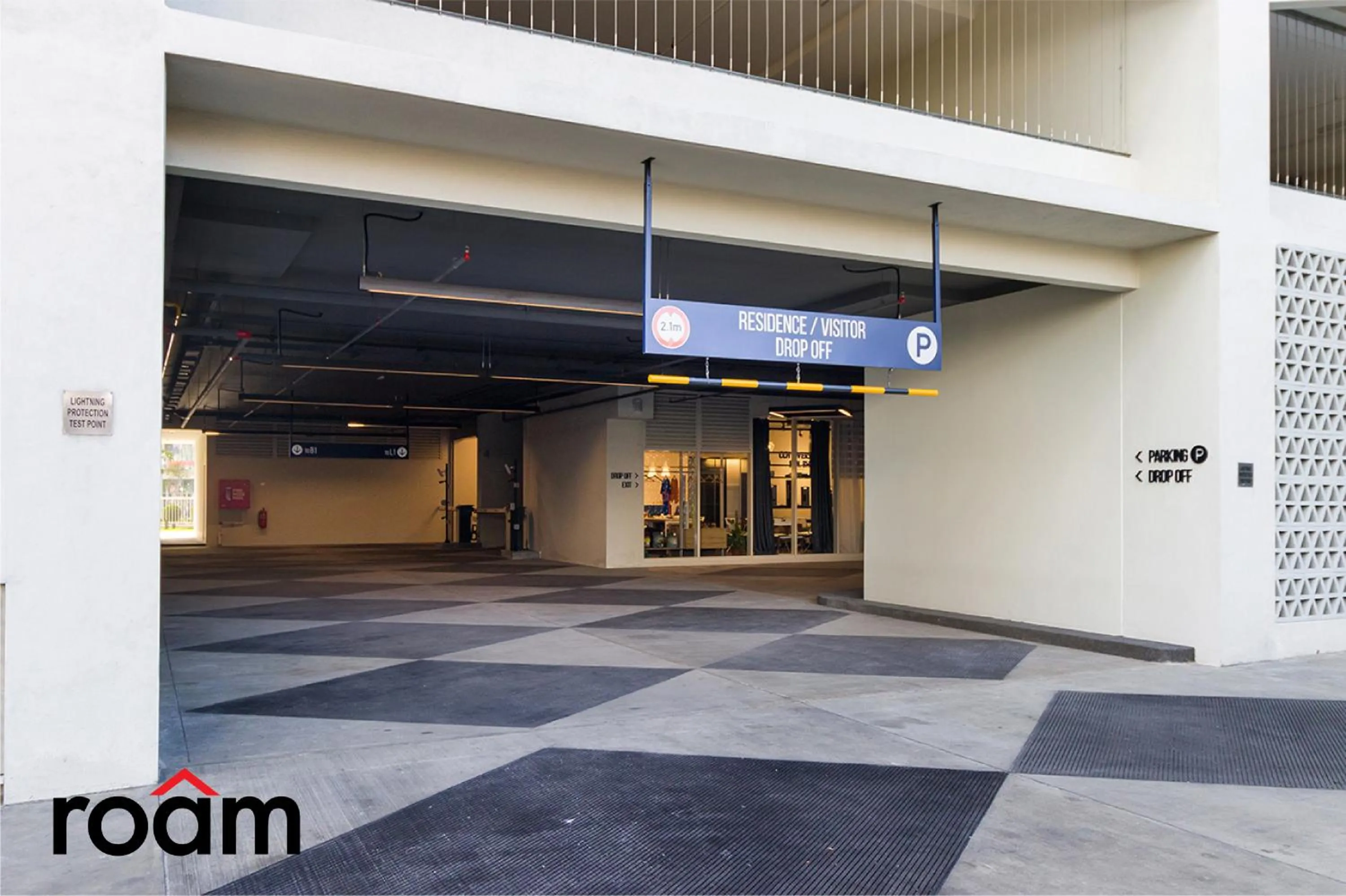 Facade/entrance in UNA Residences, Sunway KL