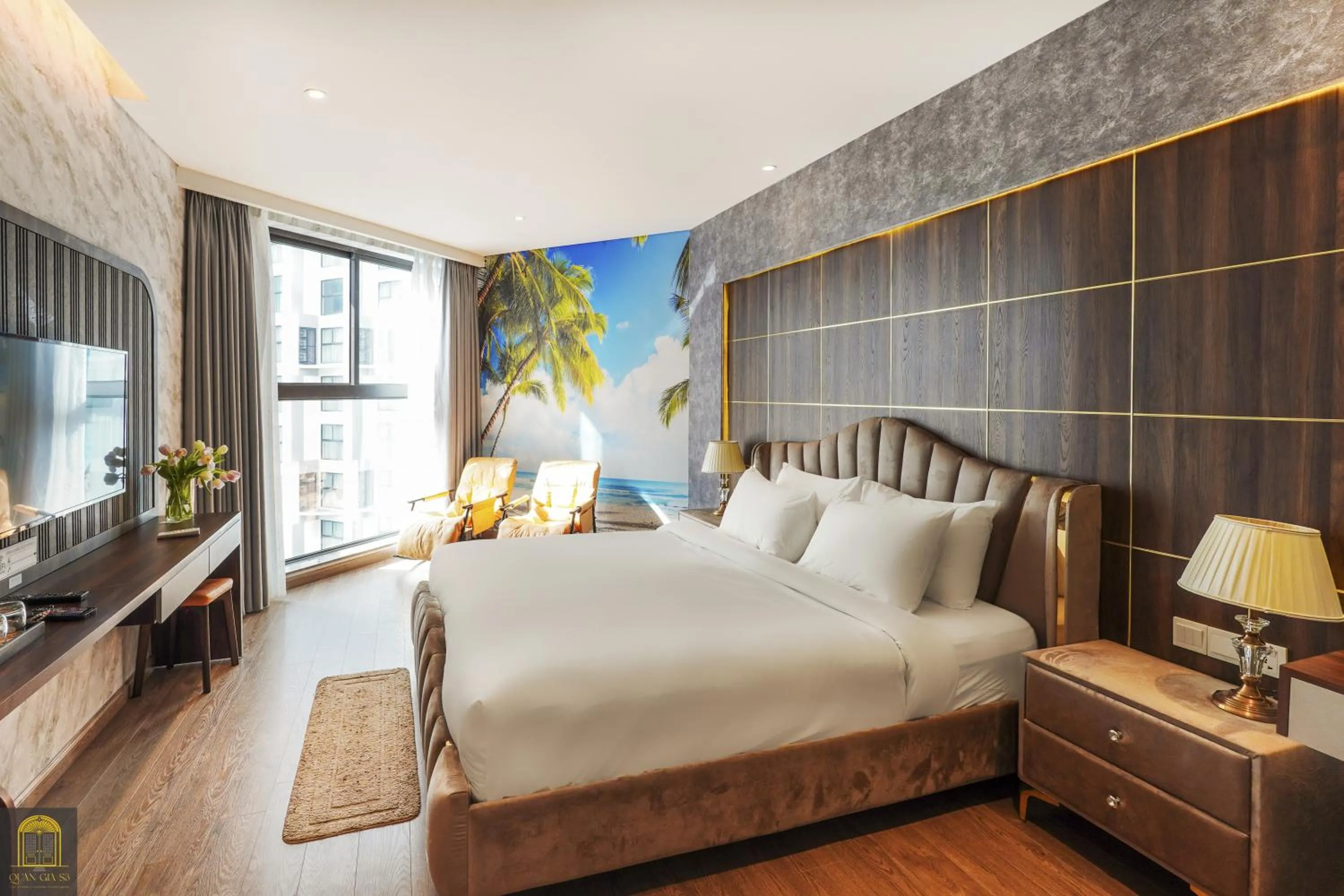 Communal lounge/ TV room, Bed in Mandala Pearl Azure Retreat