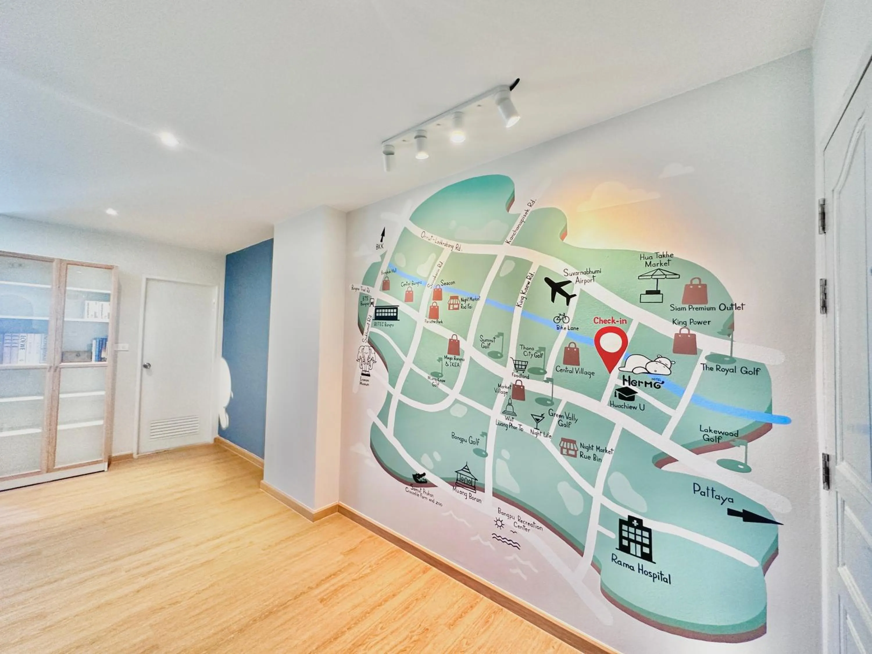 Communal lounge/ TV room in Herma Hotel