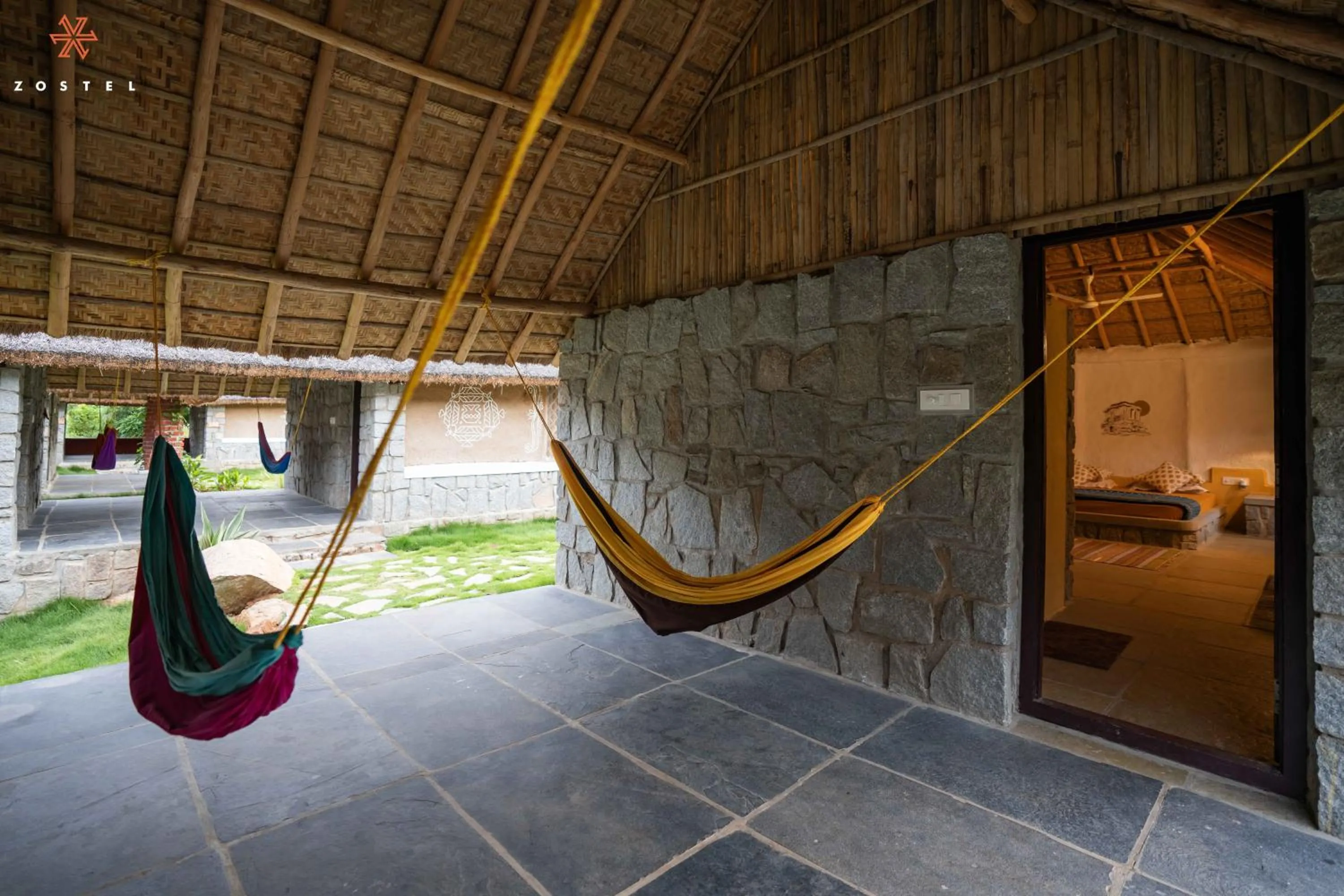 Patio in Zostel Hampi (Gangavathi)