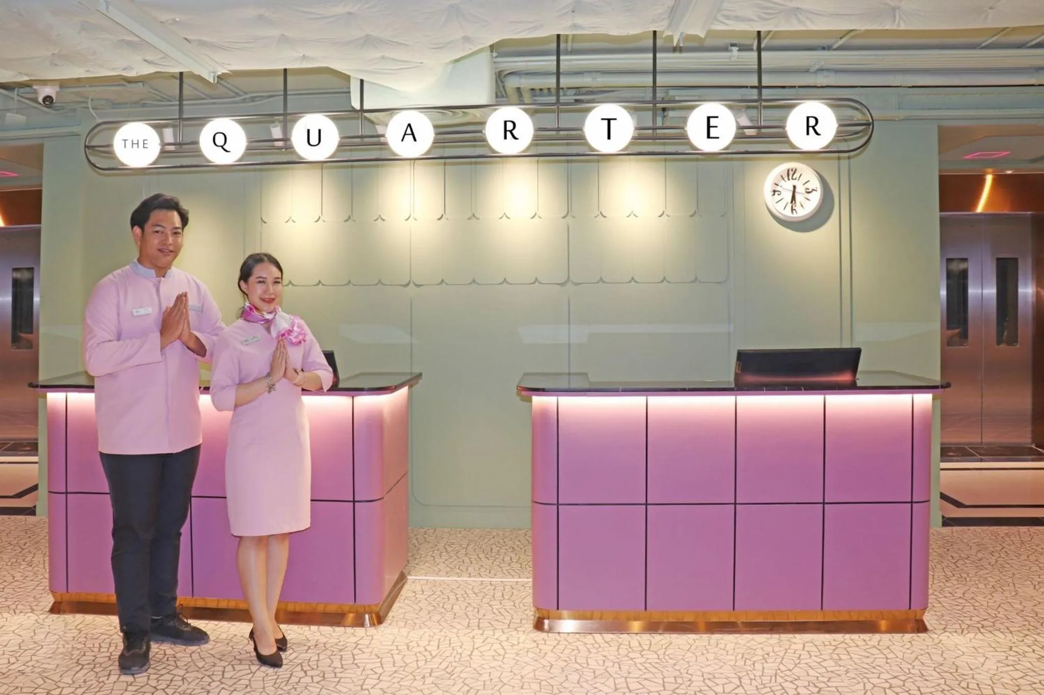 Lobby or reception in The Quarter Ratchathewi by UHG