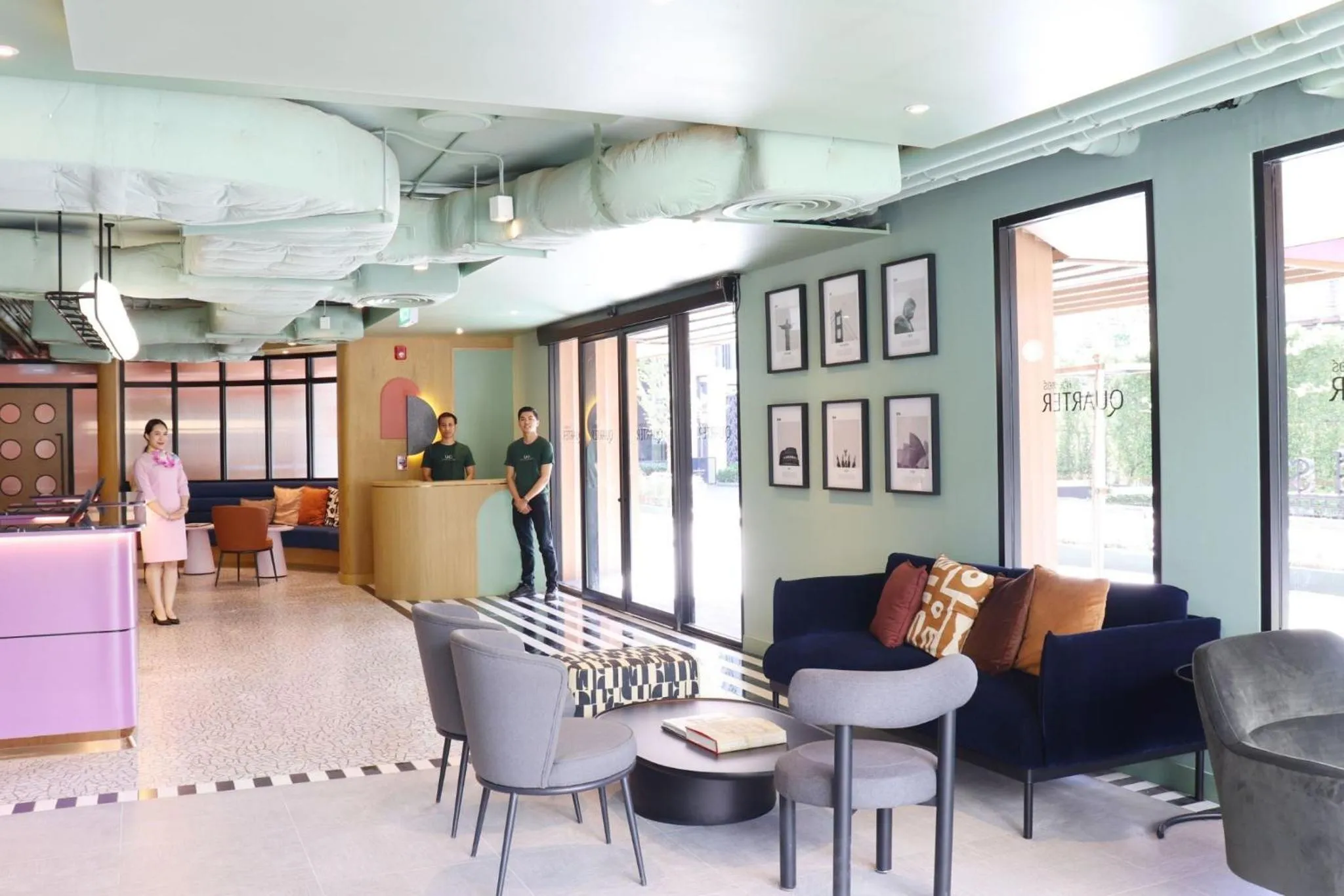 Seating area in The Quarter Ratchathewi by UHG