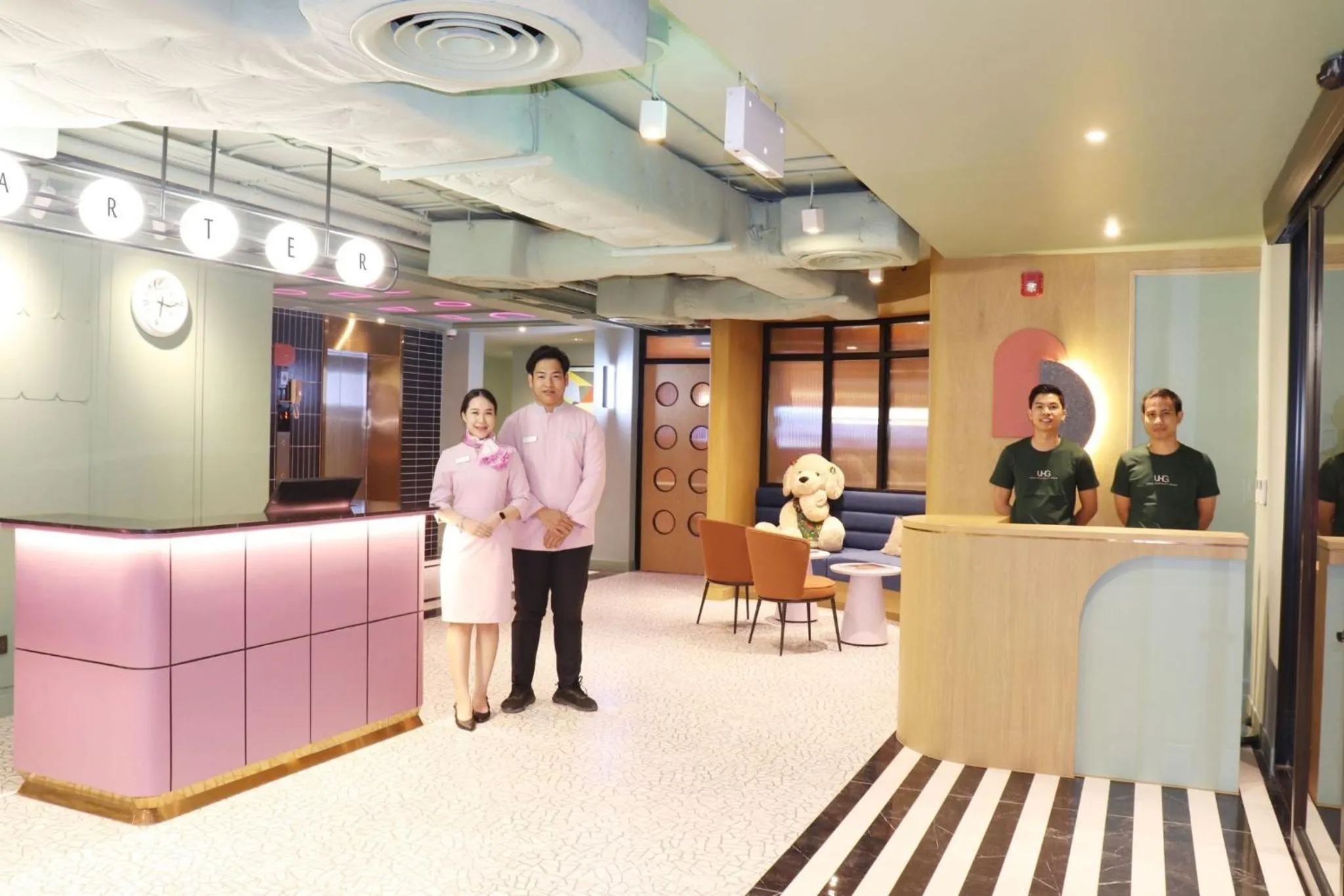 Lobby or reception in The Quarter Ratchathewi by UHG