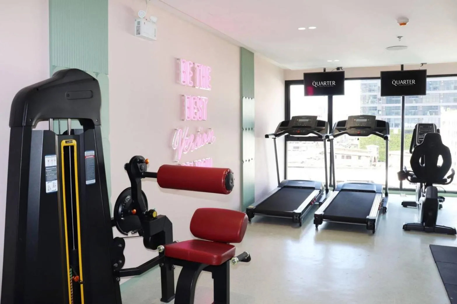 Fitness centre/facilities in The Quarter Ratchathewi by UHG