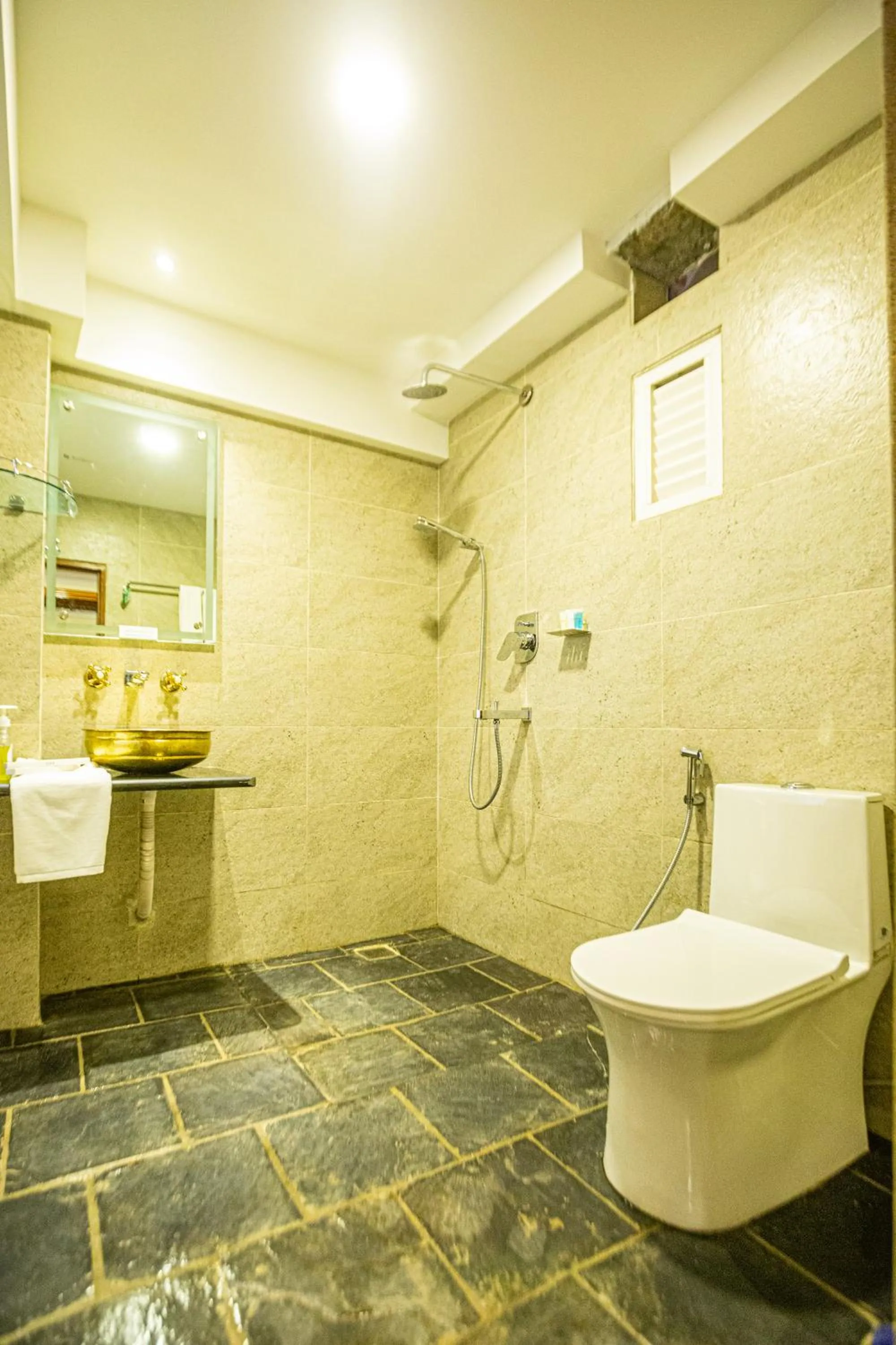 Shower in Darbar Heritage Inn