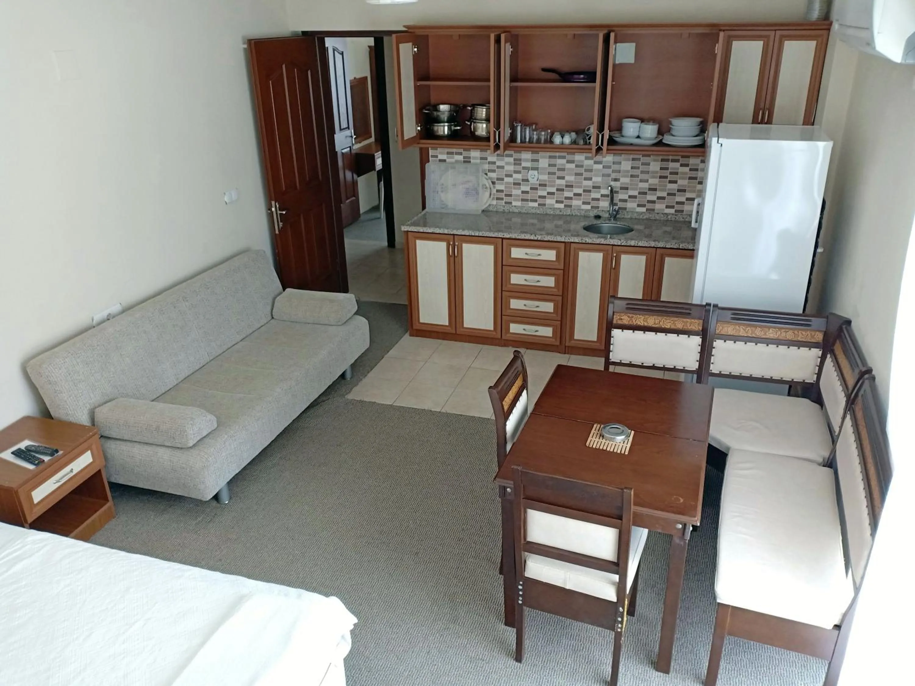 Kitchen or kitchenette in Sarıgerme Apart