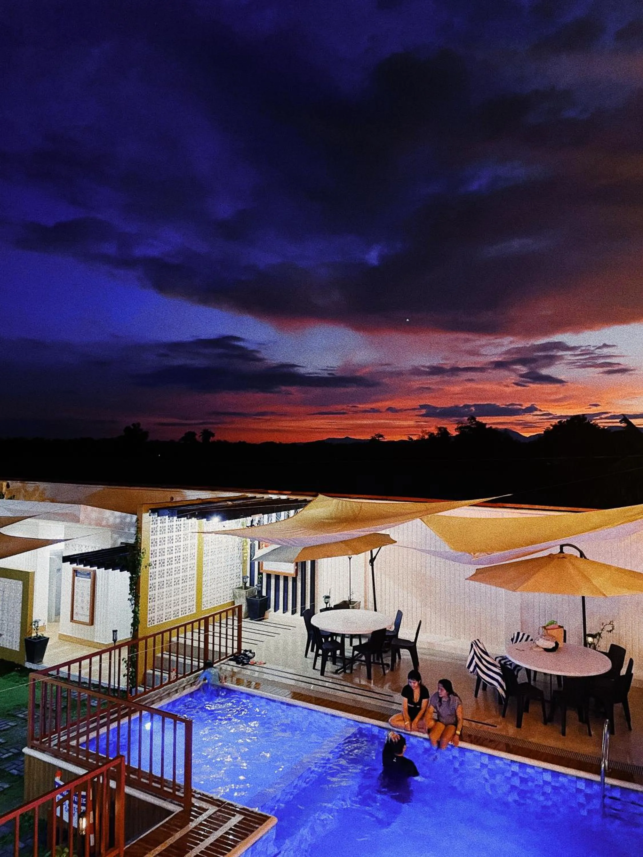 Pool view in Urban Glamp Resort Iloilo