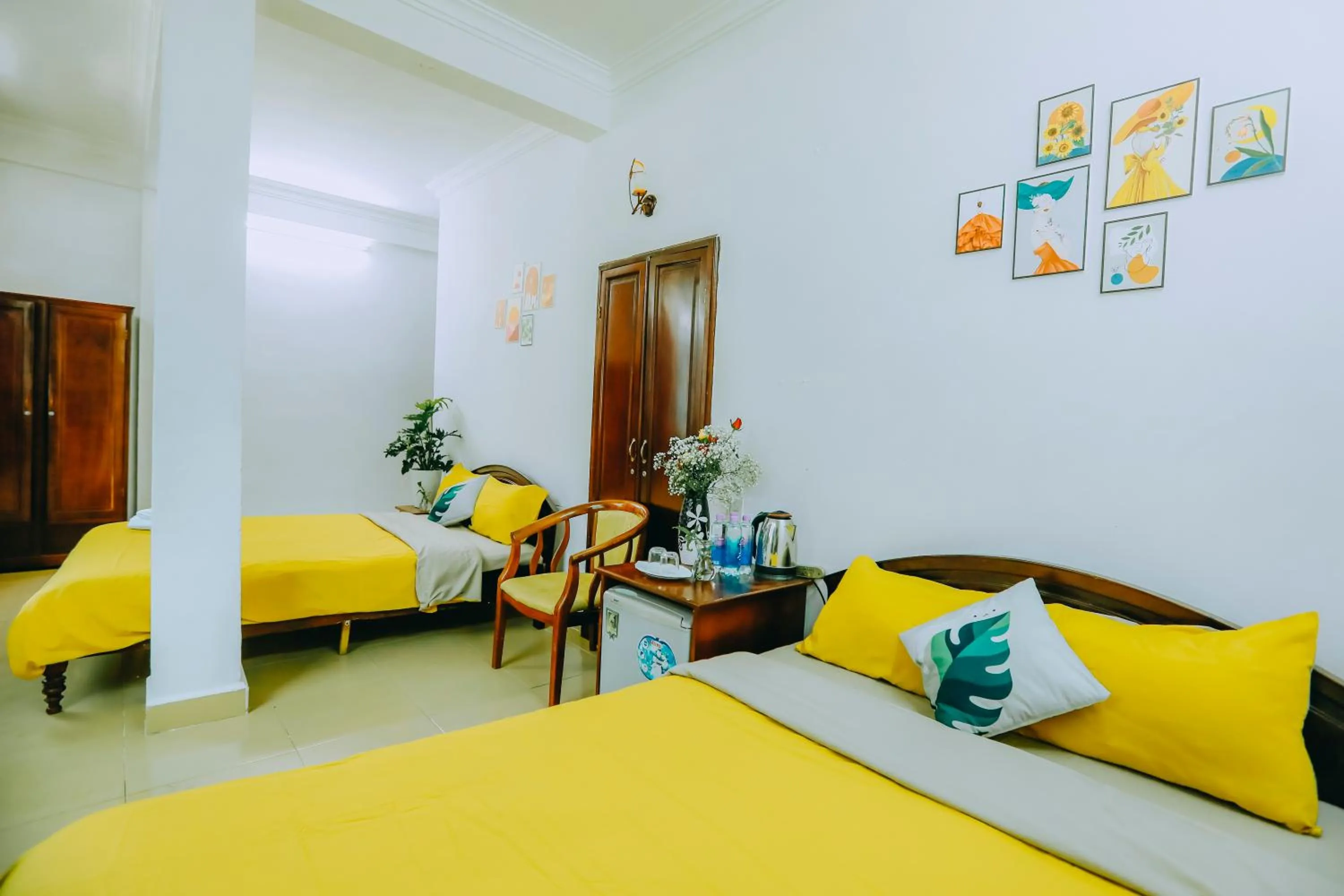 Bedroom, Bed in Pearl Wealth Dalat Hotel