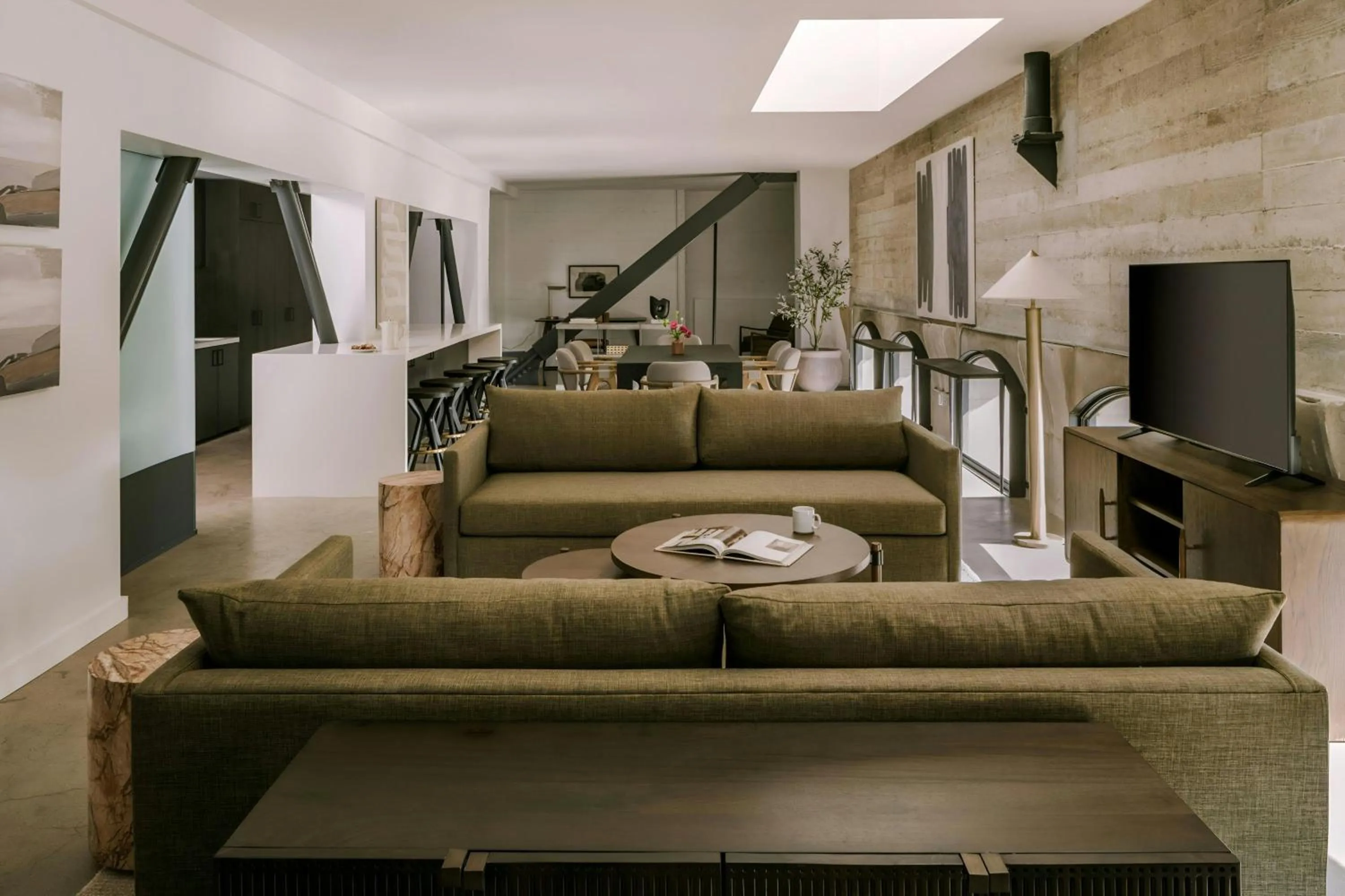 Living room in Sonder by Marriott Bonvoy The Winfield Apartments Downtown LA