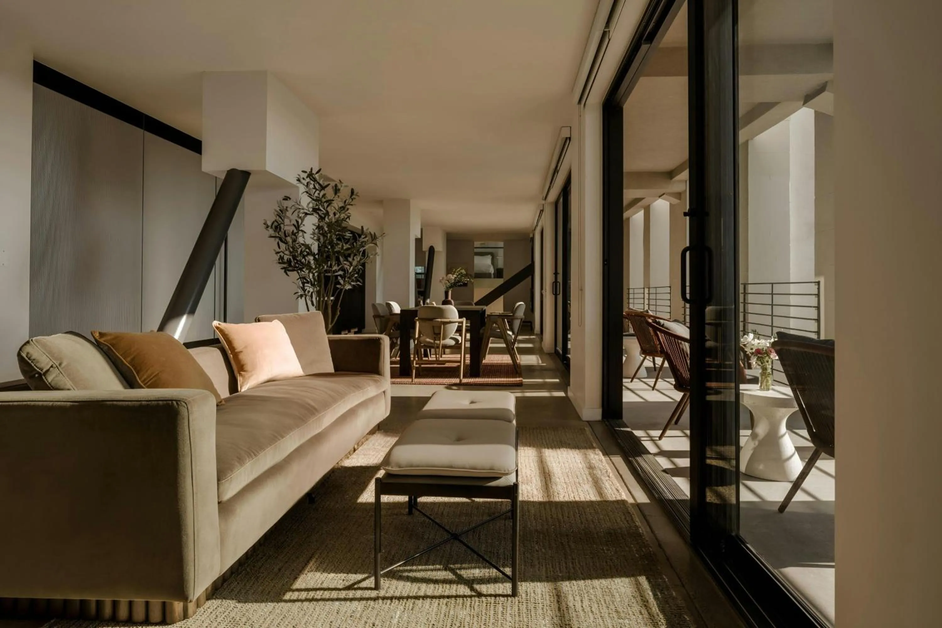 Living room in Sonder by Marriott Bonvoy The Winfield Apartments Downtown LA