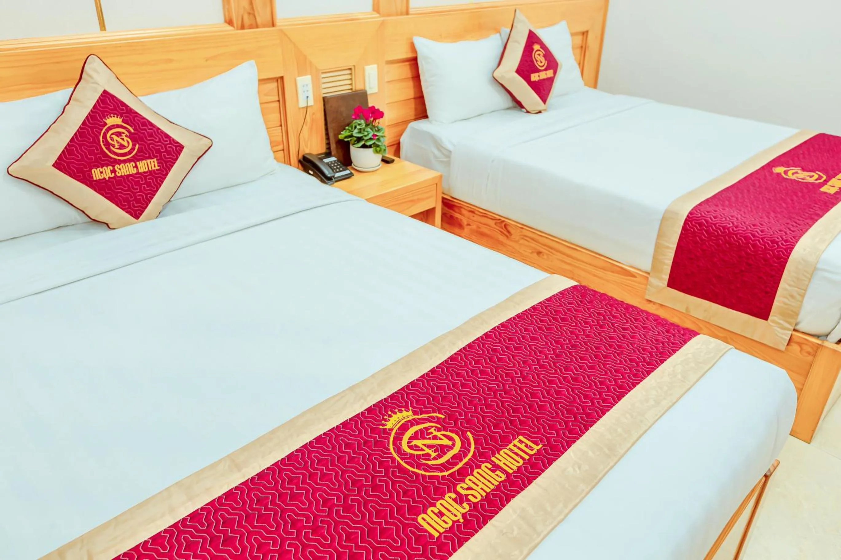 Bed in Ngọc Sang 1 Hotel