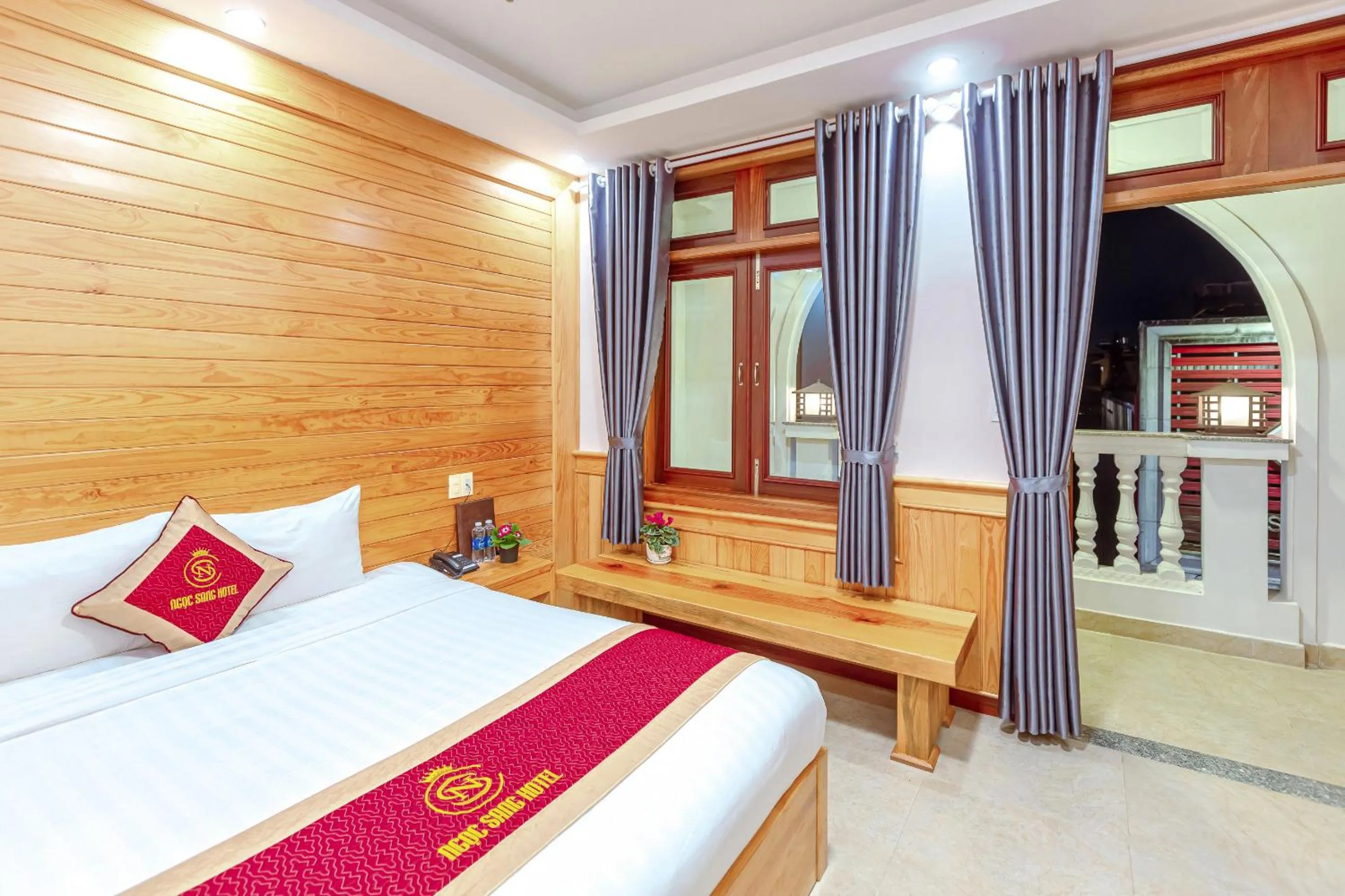 Bed in Ngọc Sang 1 Hotel