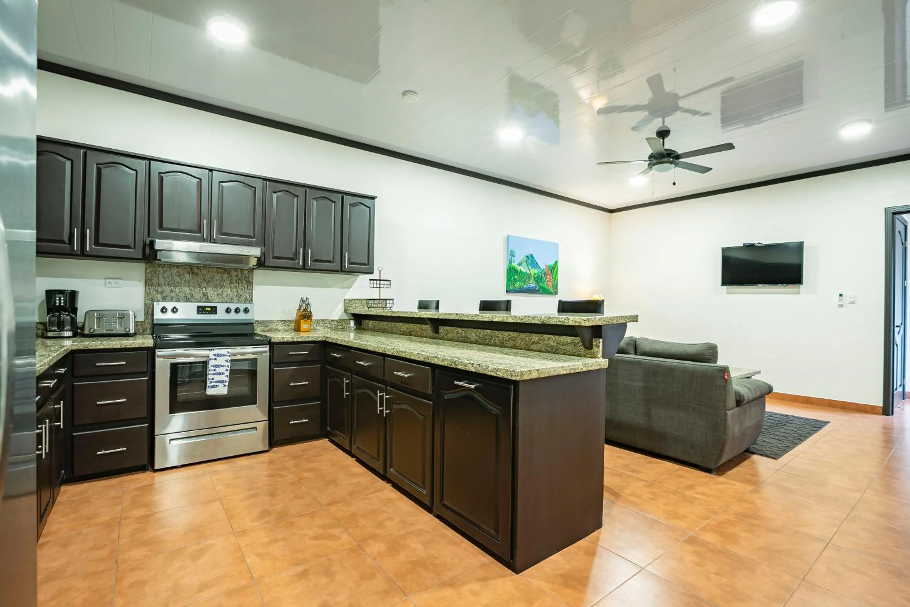 Kitchen or kitchenette in Serenity Hotel & Villas