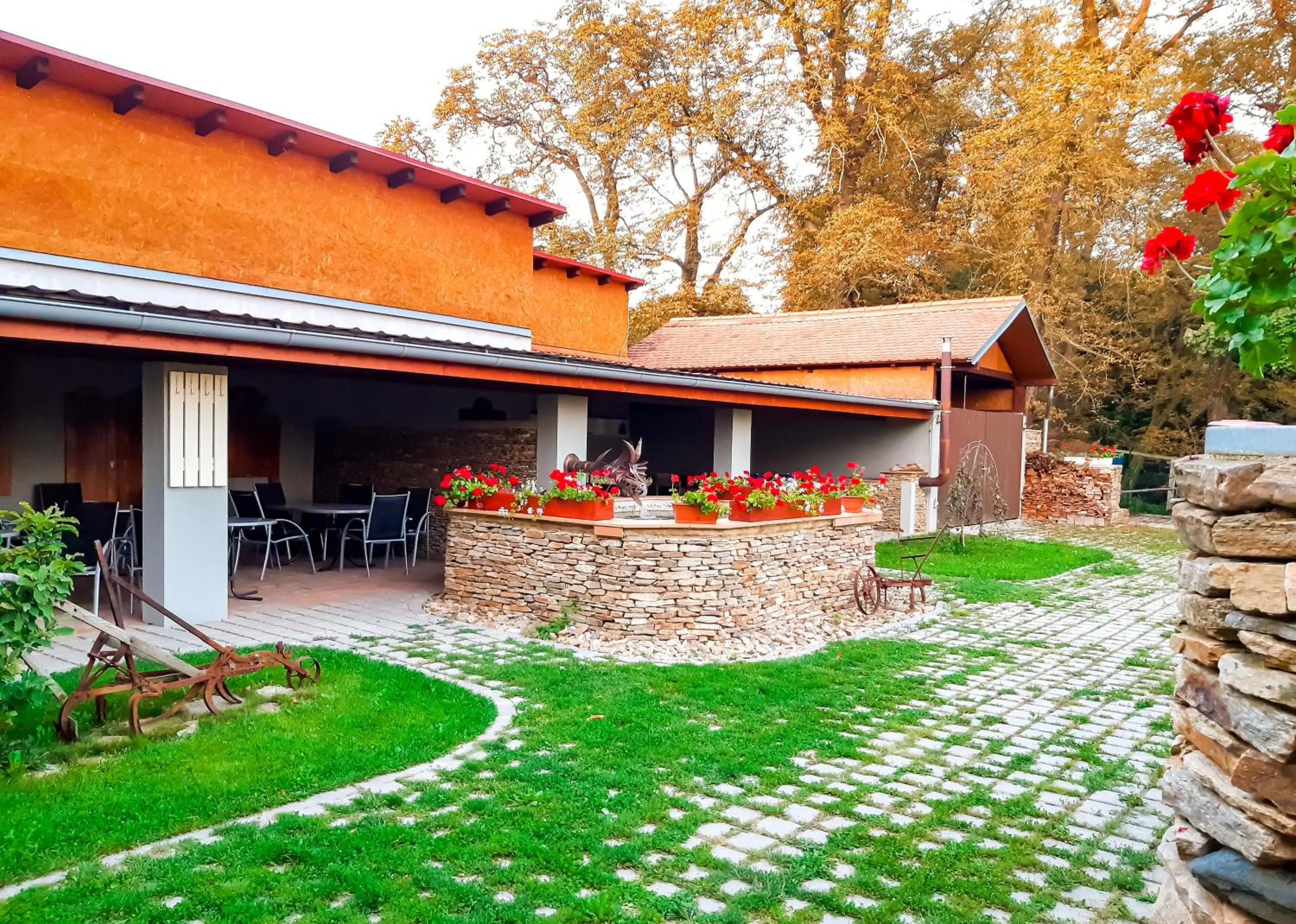 Garden in Hotel Restaurant Na Statku