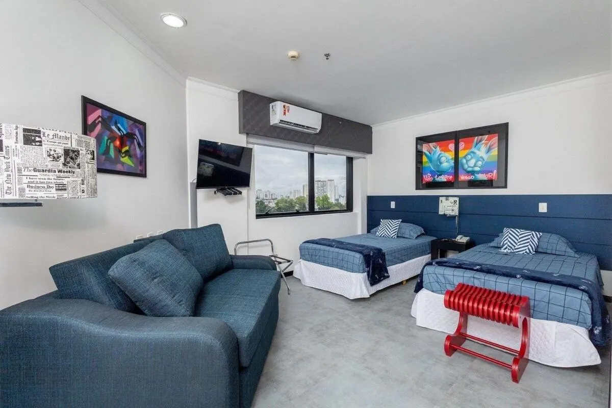 Bedroom, Bed in LFlats no Hotel Aeroporto Congonhas