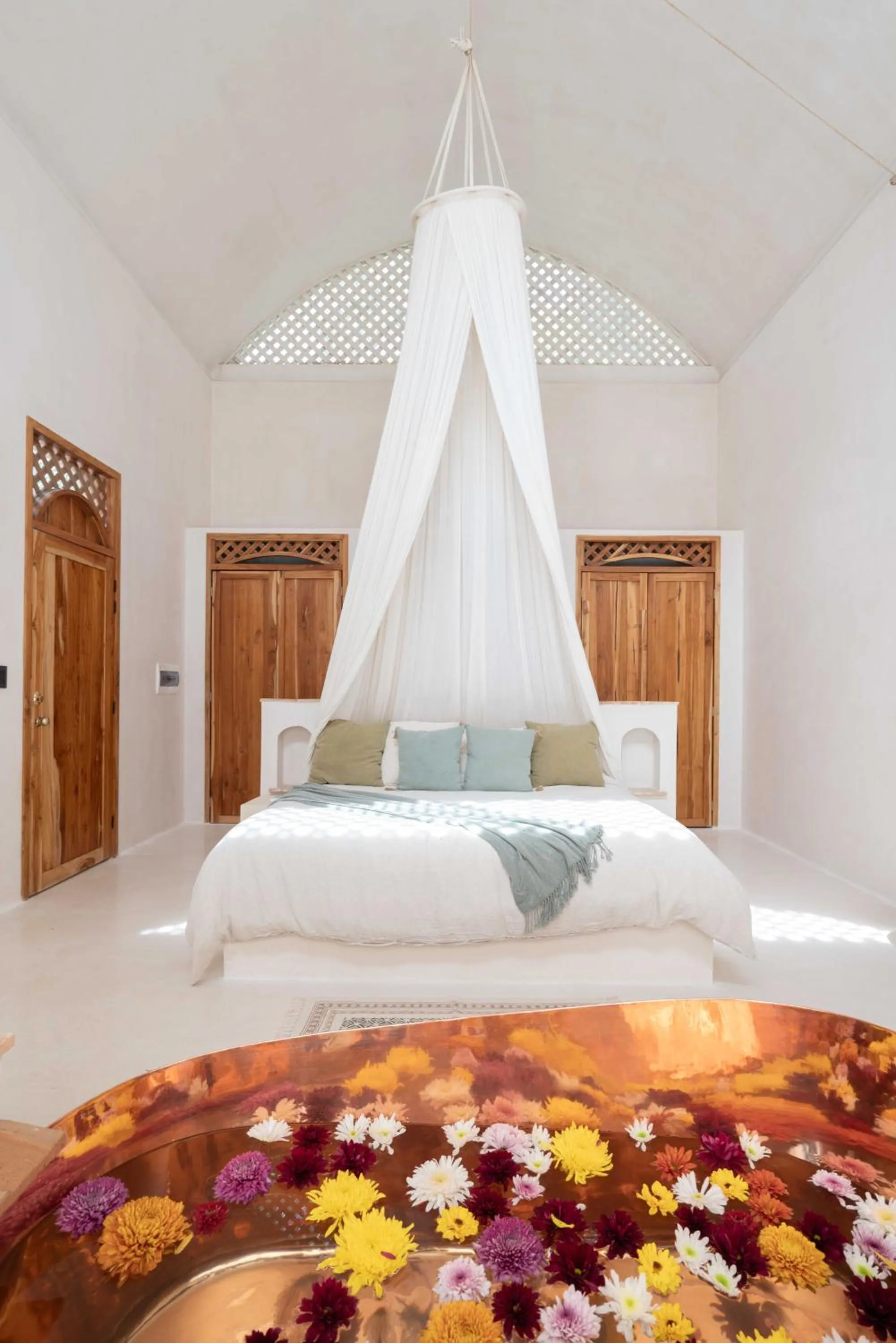 Bed in Anat Tantric Boutique Hotel