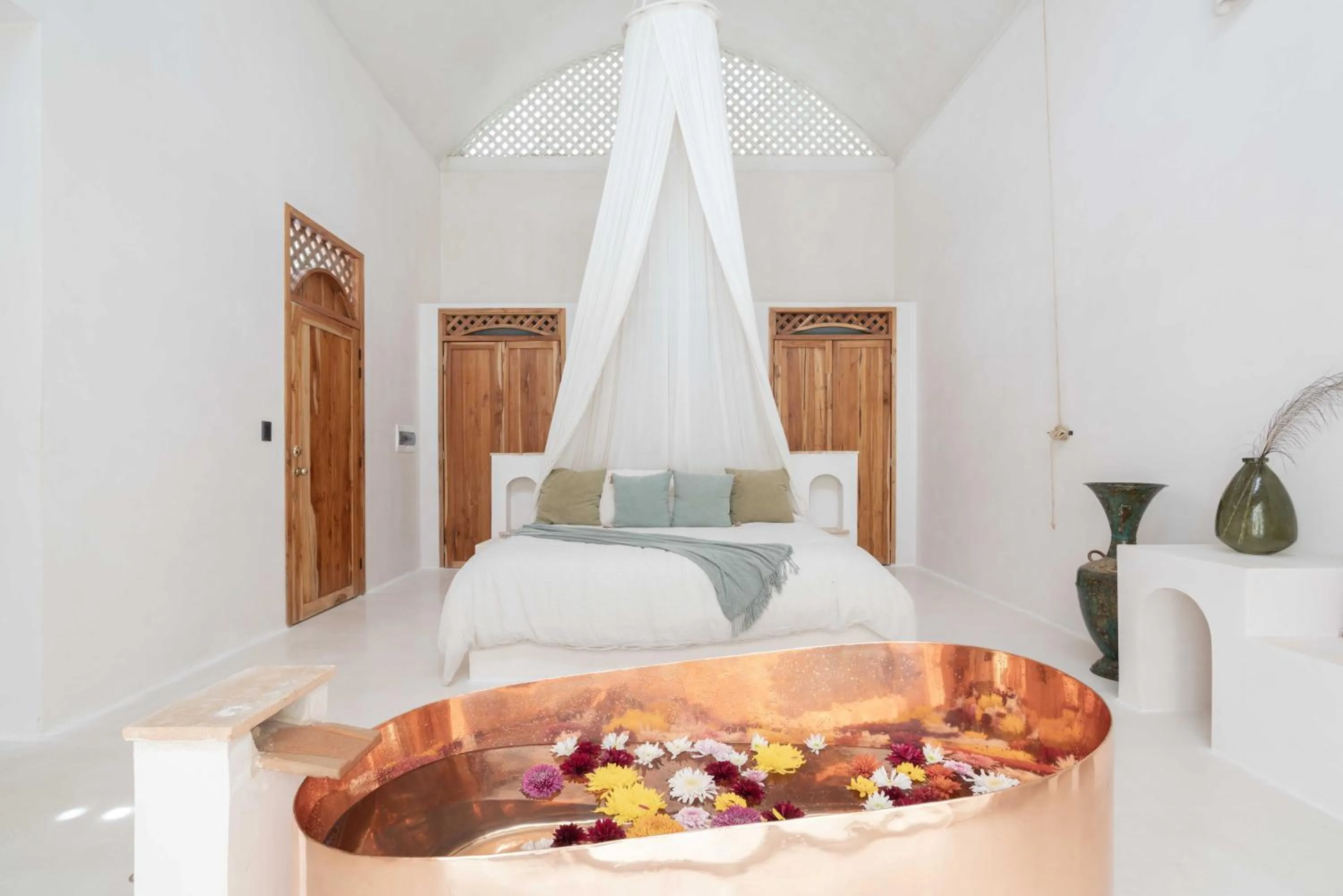 Bed in Anat Tantric Boutique Hotel