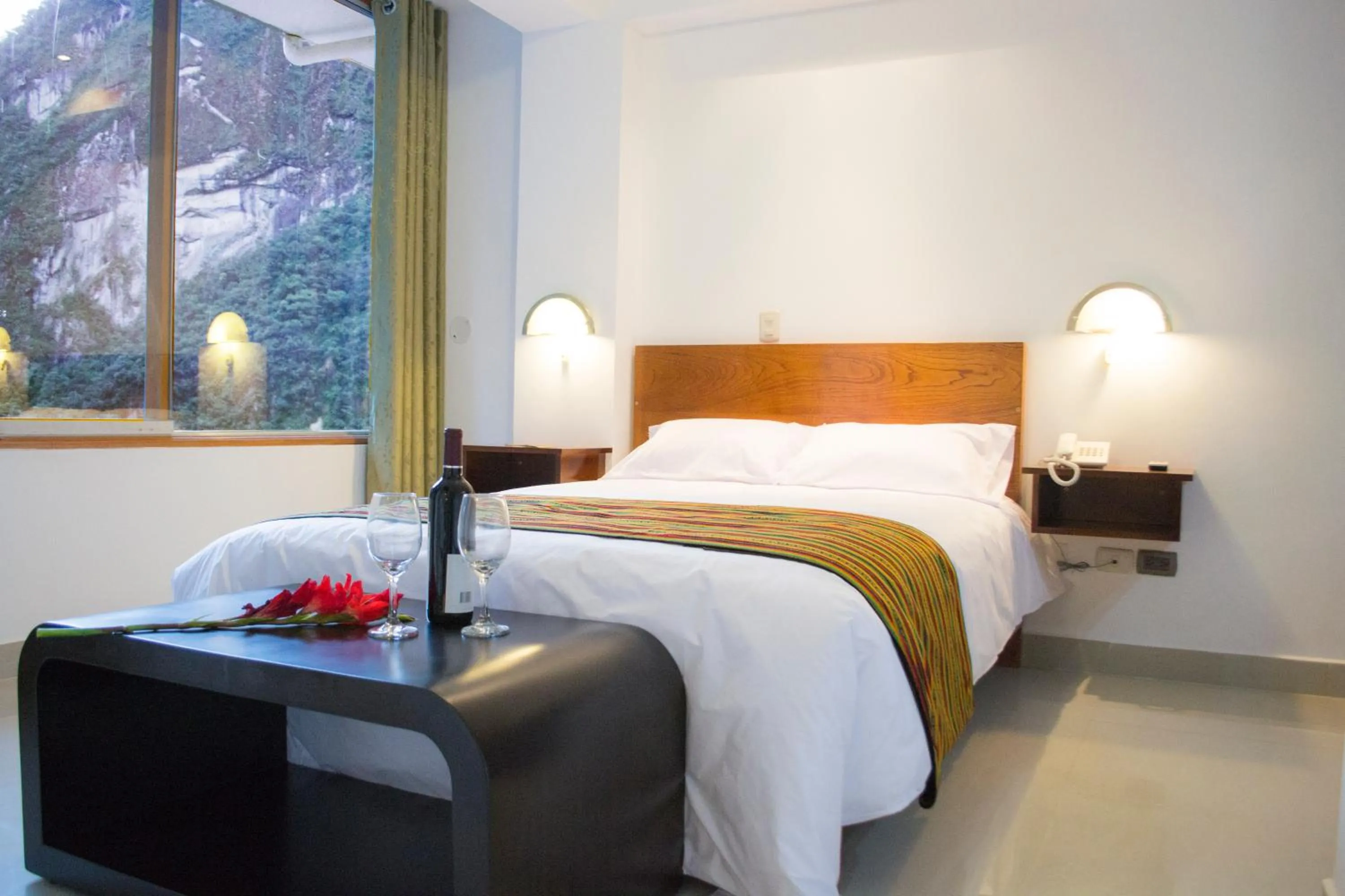 Decorative detail, Bed in Flower's House MachuPicchu