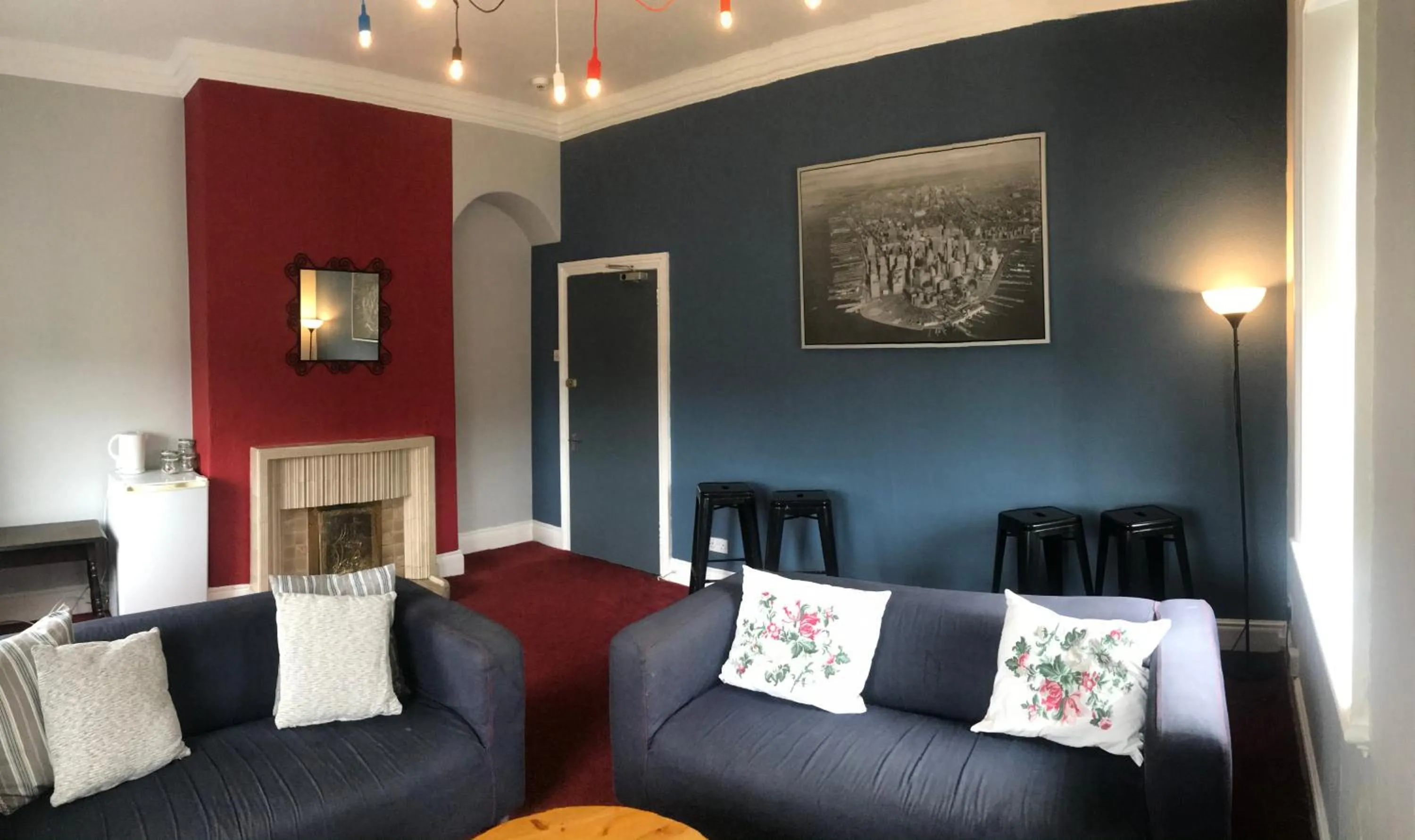 Communal lounge/ TV room in Newcastle House Rothbury