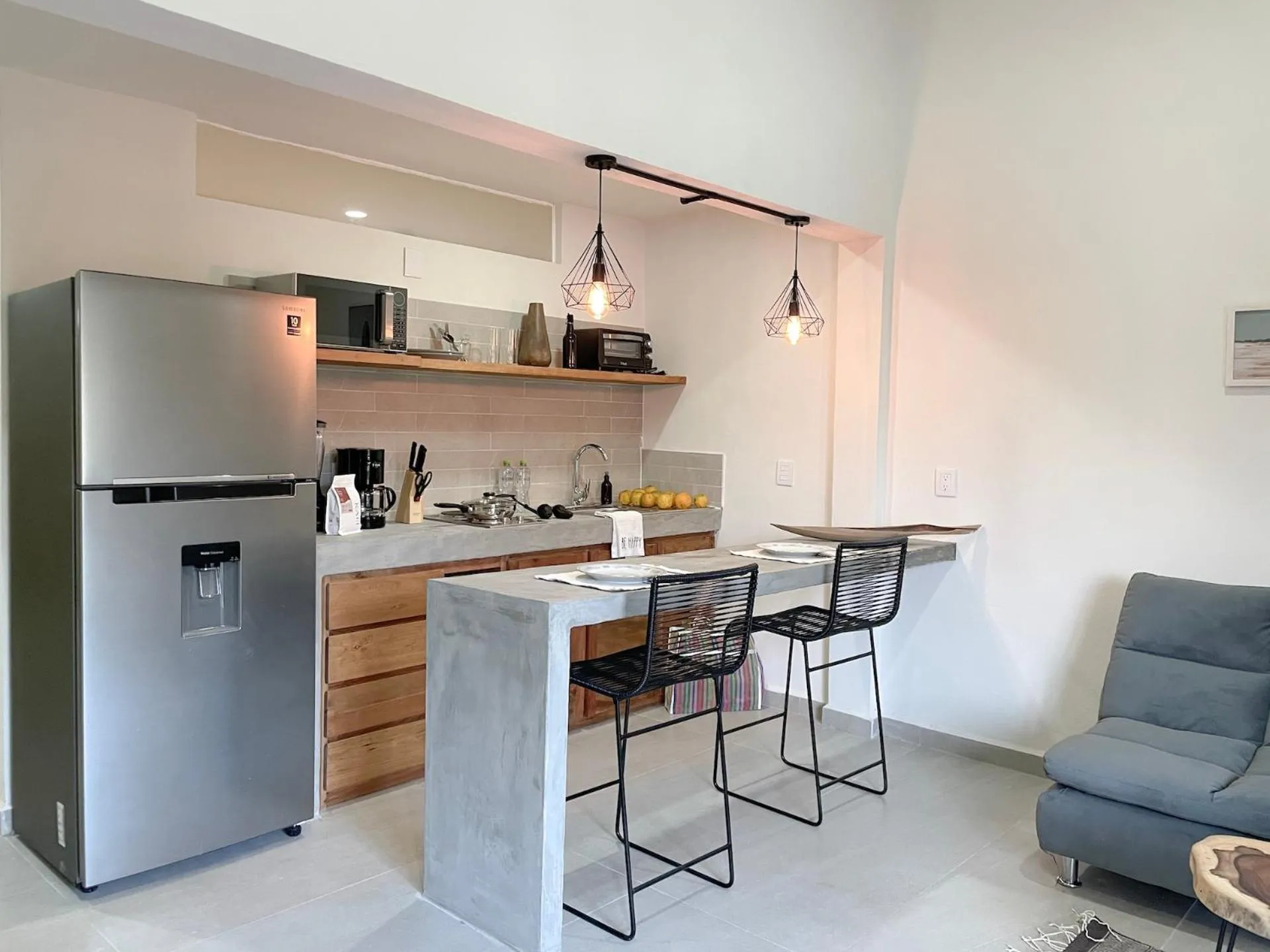 Kitchen or kitchenette in Rooms Huatulco