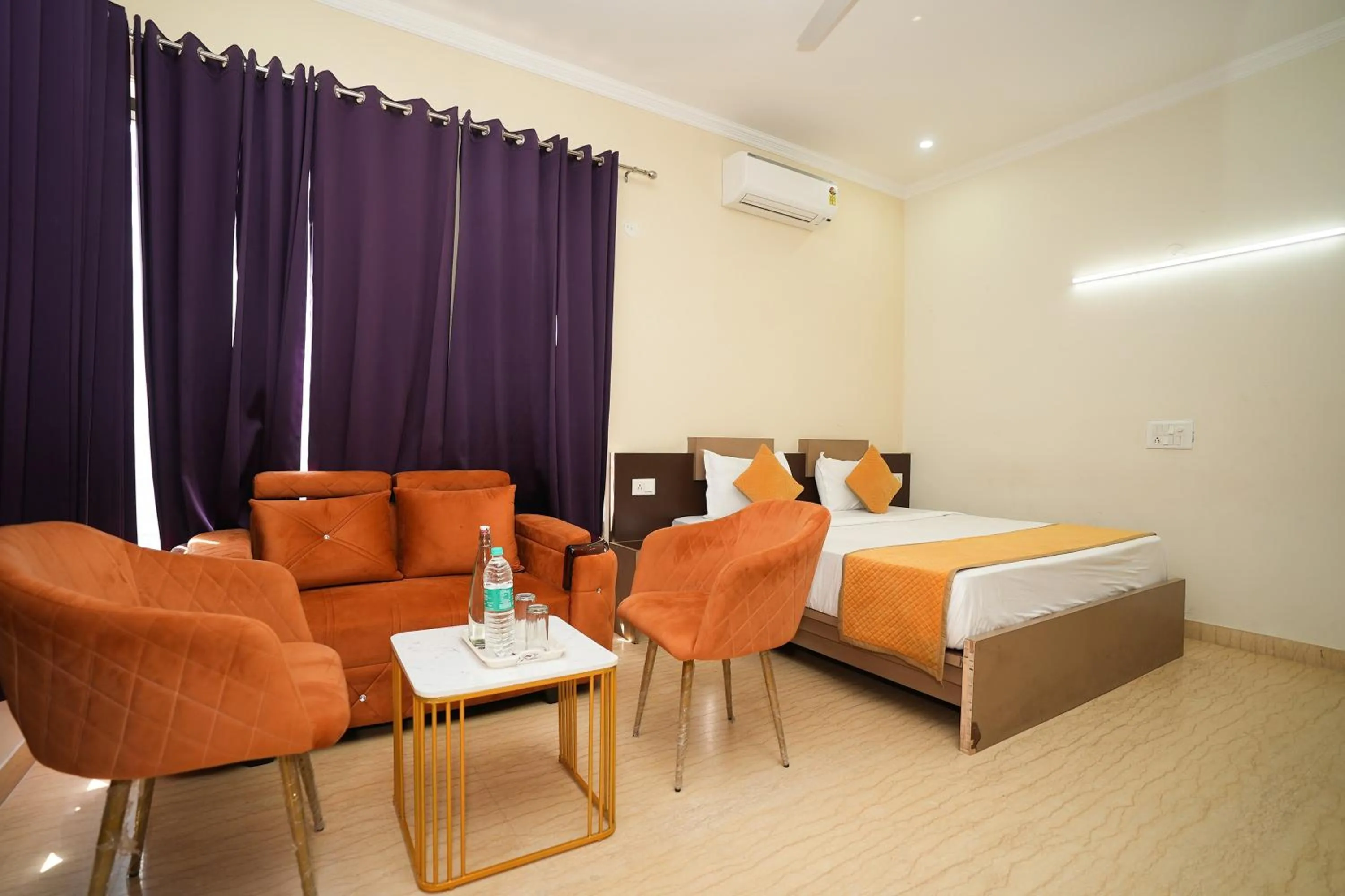 Bed in HOTEL A.P RESIDENCY