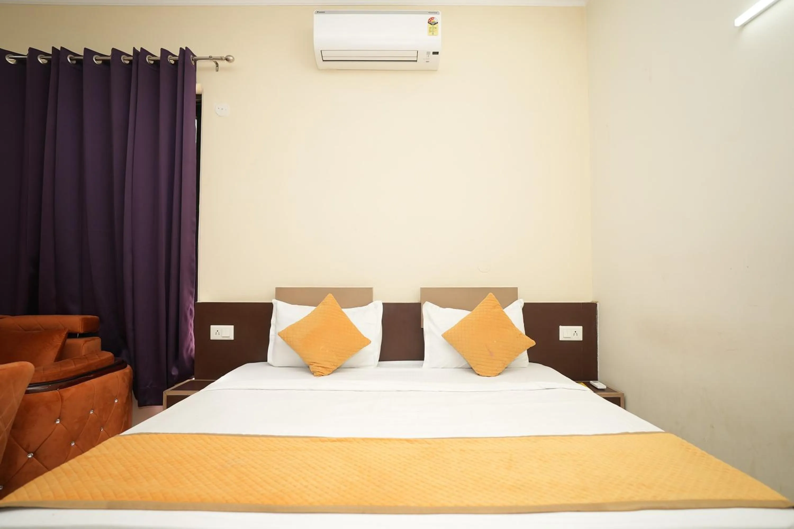 Bed in HOTEL A.P RESIDENCY