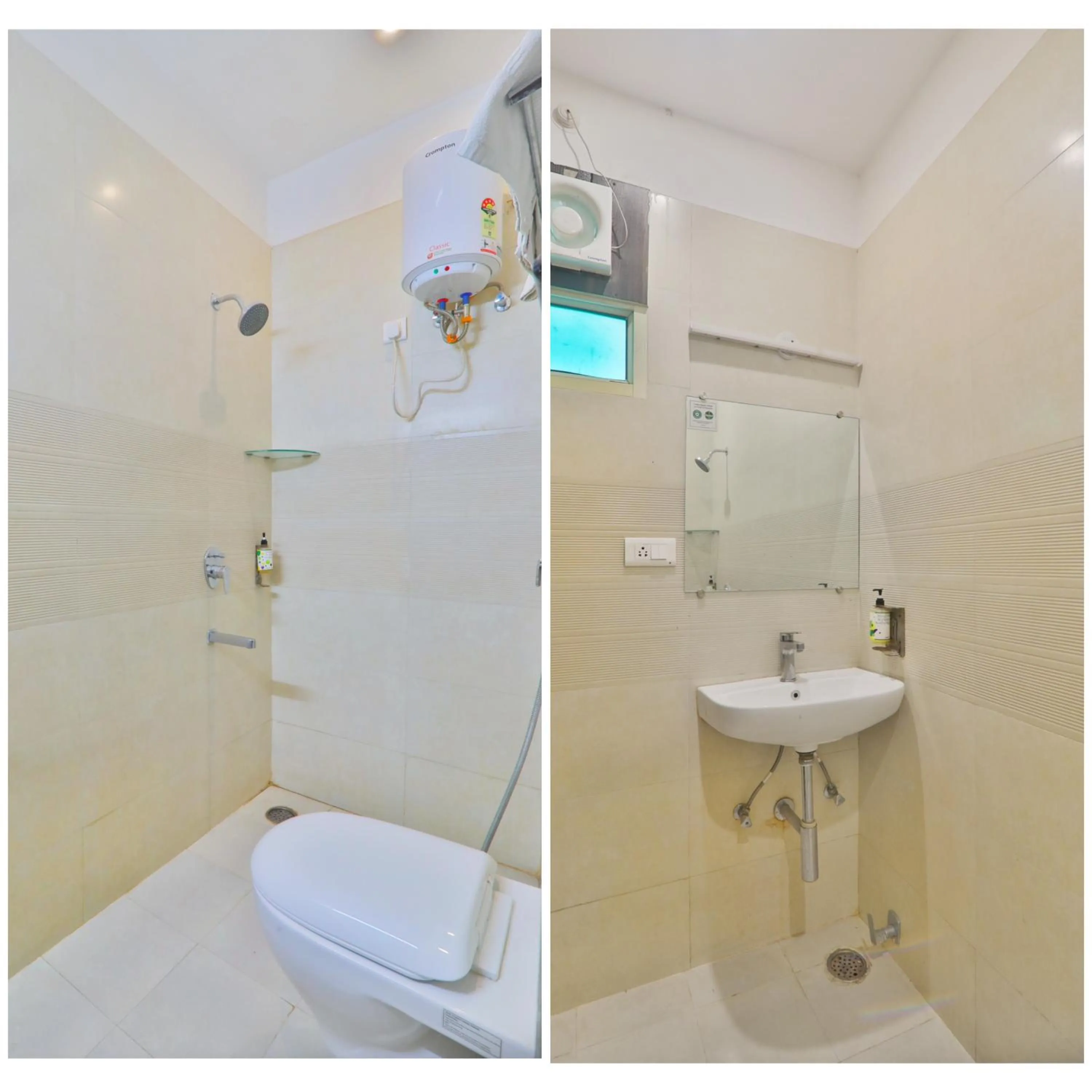 Shower in Hotel Aarya